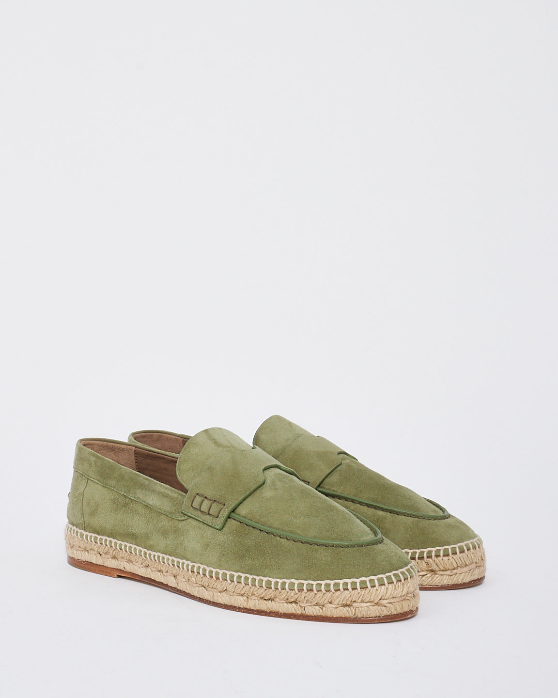 Hermès Green Suede Trip Espadrilles - 40