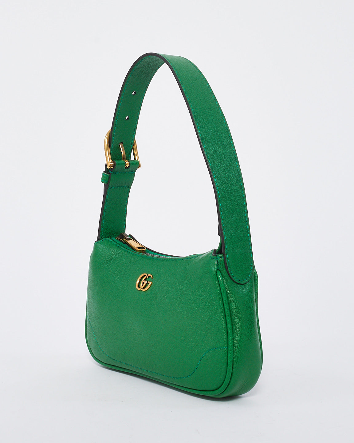 Gucci Green Leather Aphrodite Mini Shoulder Bag