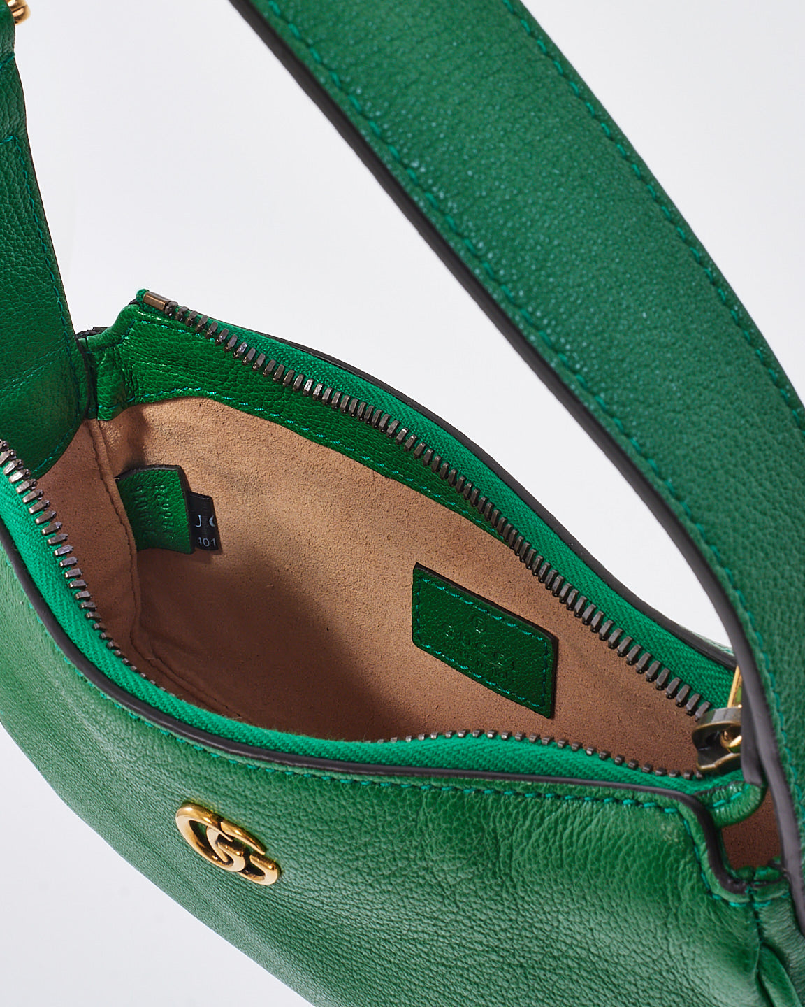 Gucci Green Leather Aphrodite Mini Shoulder Bag