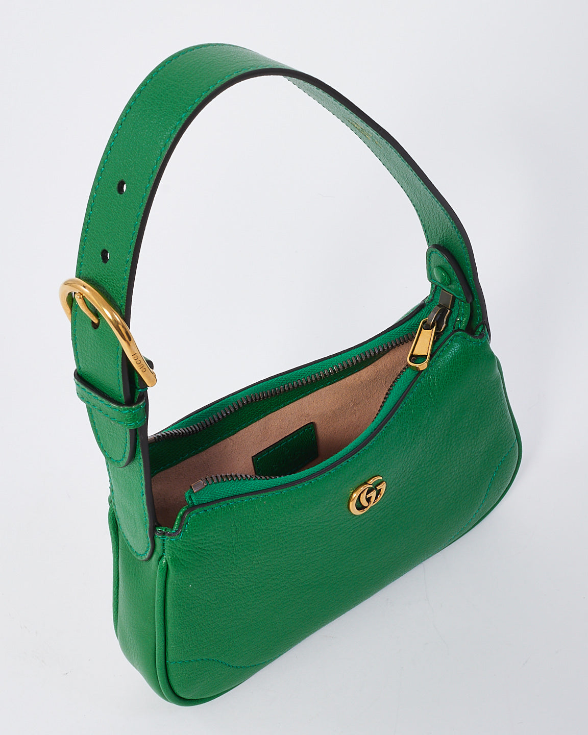 Gucci Green Leather Aphrodite Mini Shoulder Bag