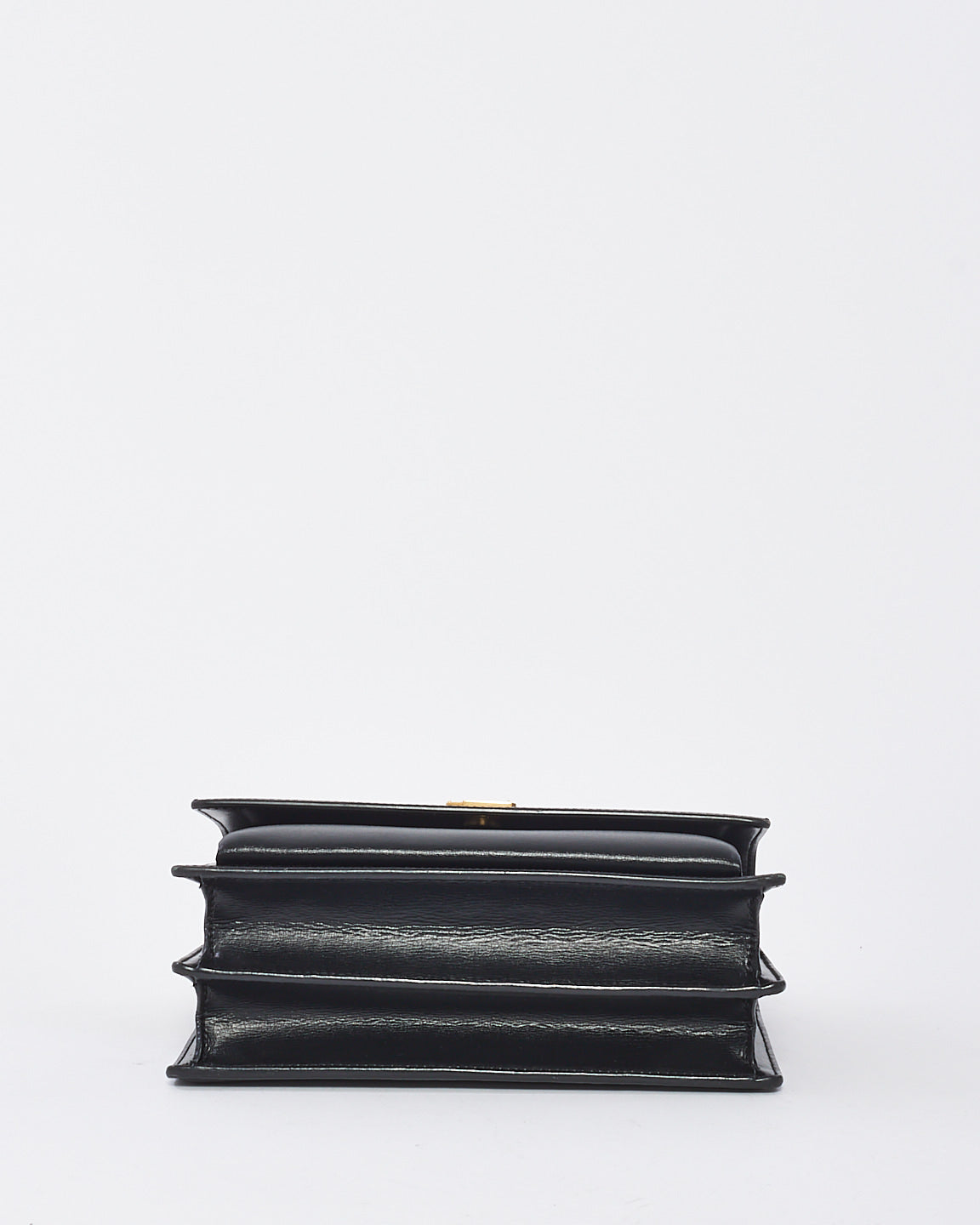 Saint Laurent Black Leather Medium Sunset Bag