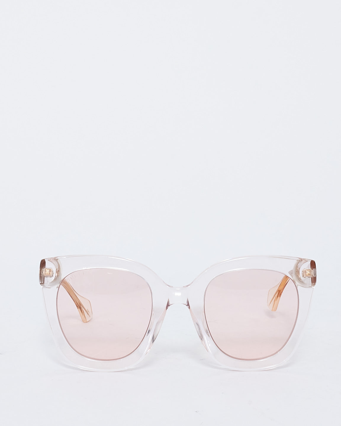 Gucci Clear & Pink GG0564S Cat Eye Sunglasses