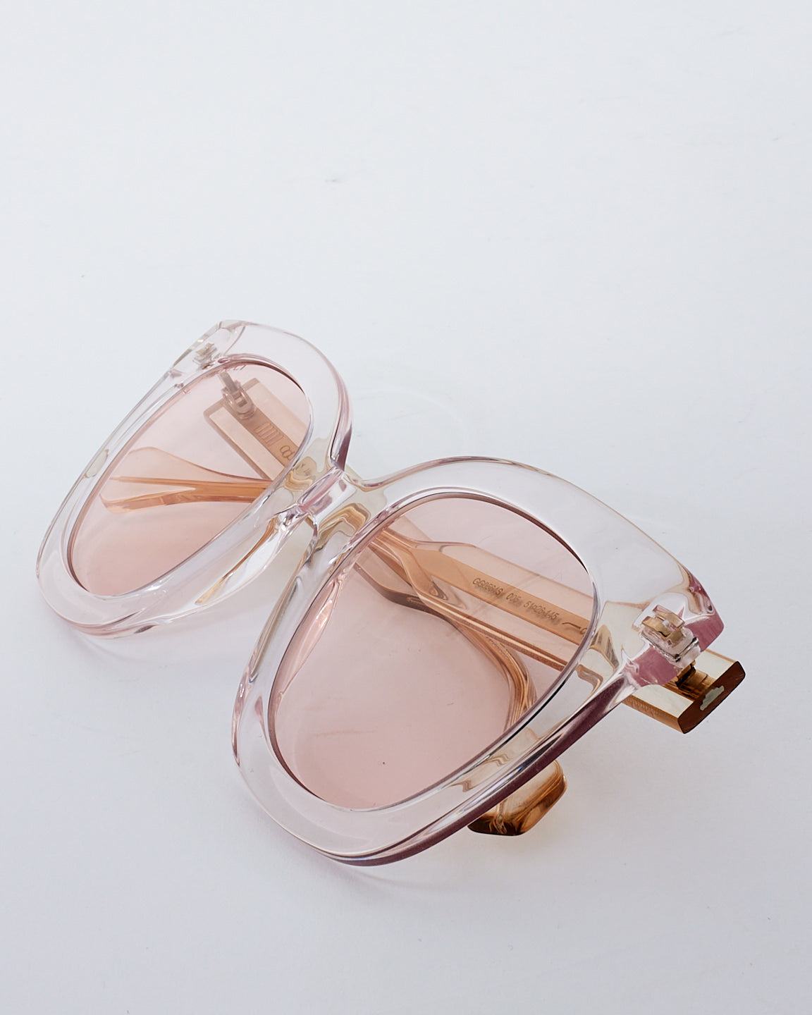 Gucci Clear & Pink GG0564S Cat Eye Sunglasses