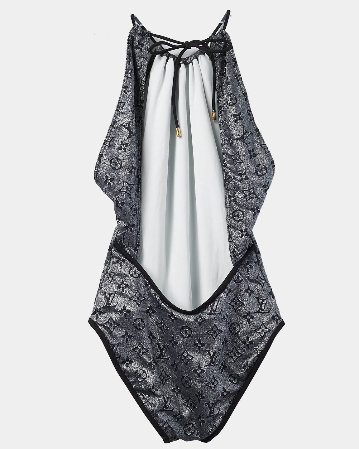 Louis Vuitton Navy/Silver Monogram One Piece Swimsuit - 36