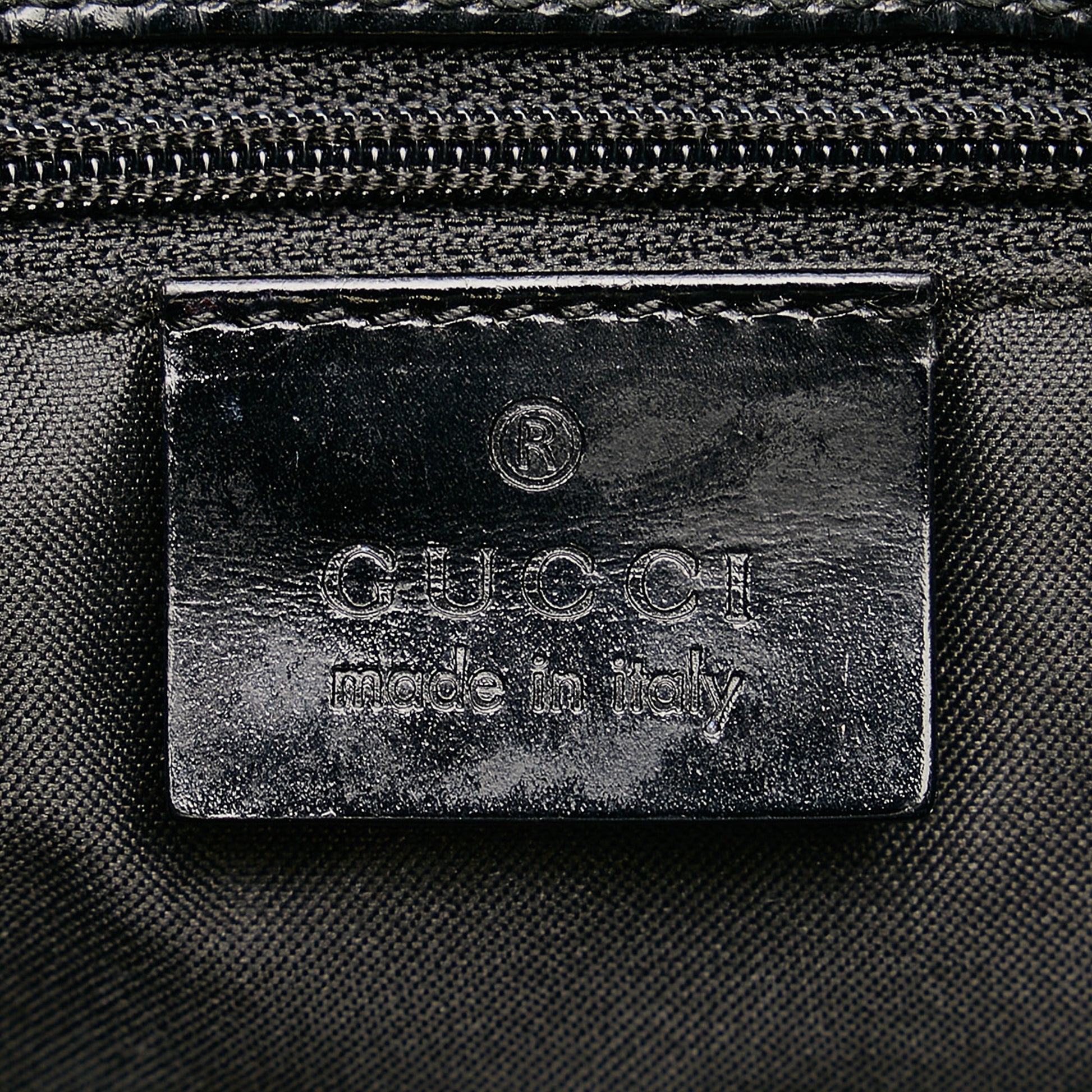 GG Nylon Shoulder Bag-Gucci-Black-Fabric-Runway Catalog