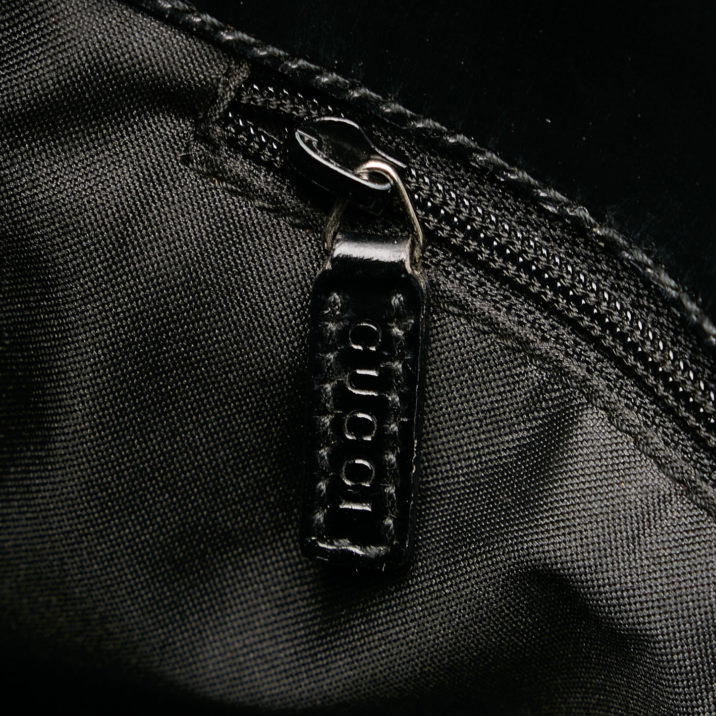 GG Nylon Shoulder Bag-Gucci-Black-Fabric-Runway Catalog