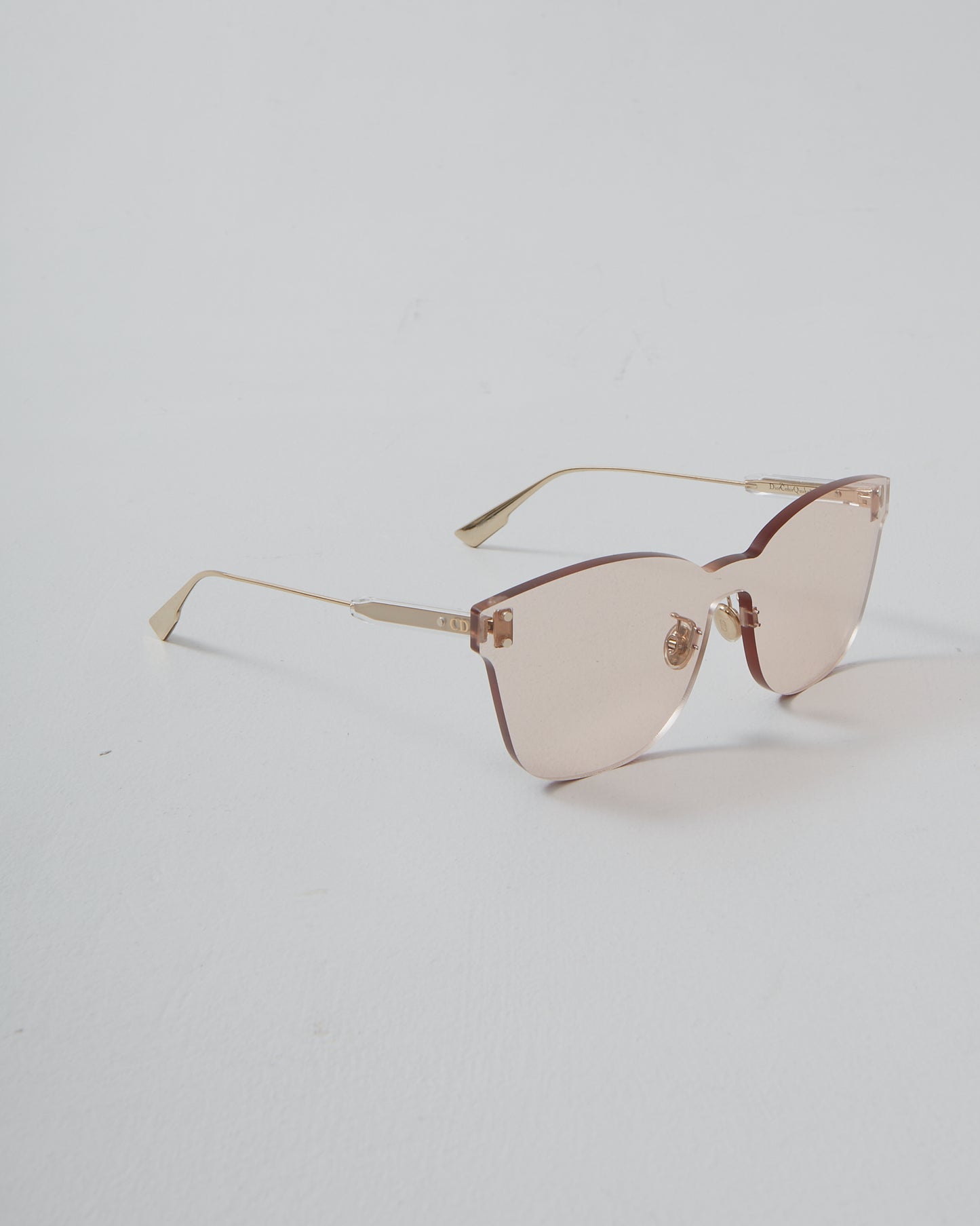 Dior Pink Clear Color Quake Cat Eye Sunglasses