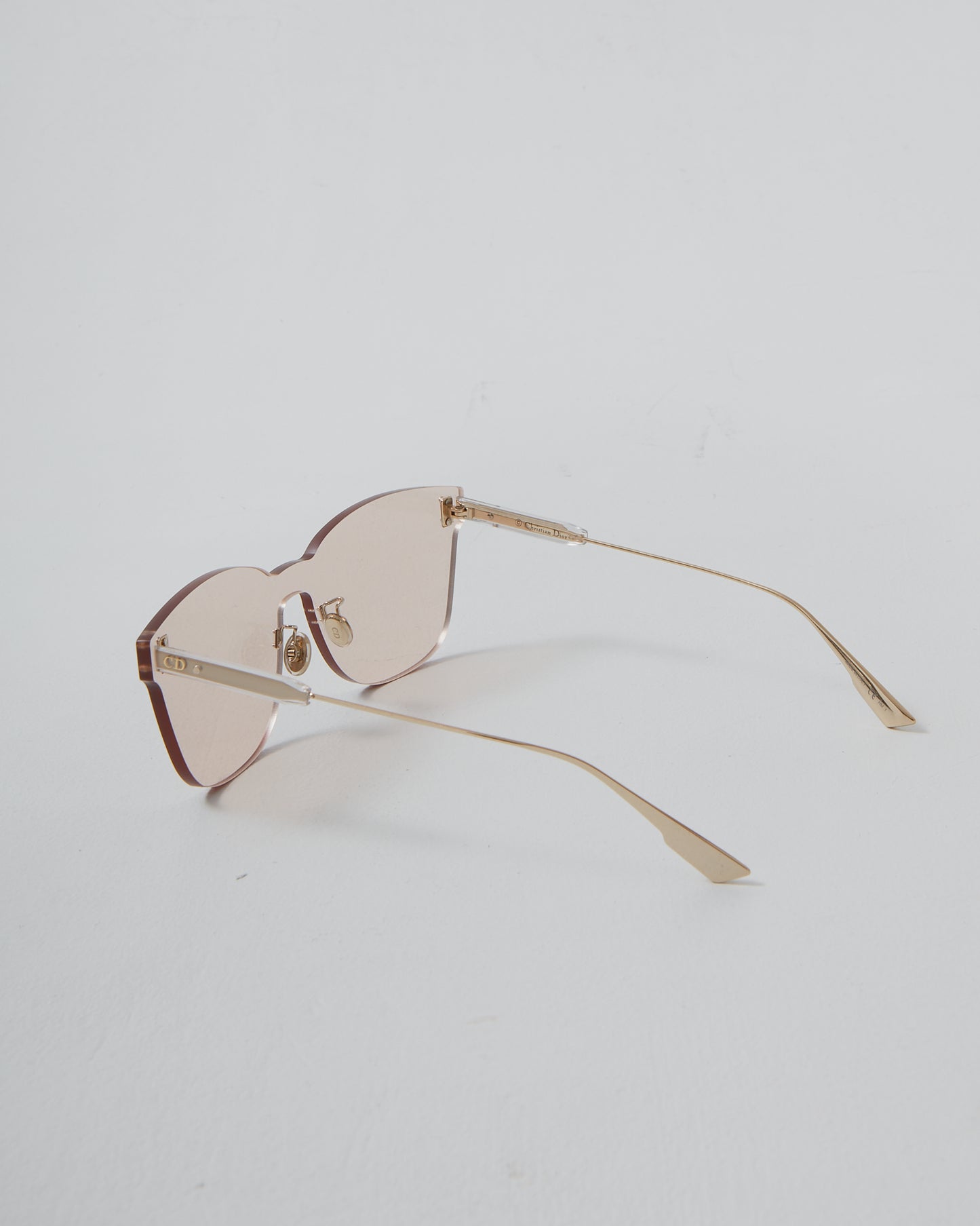 Dior Pink Clear Color Quake Cat Eye Sunglasses