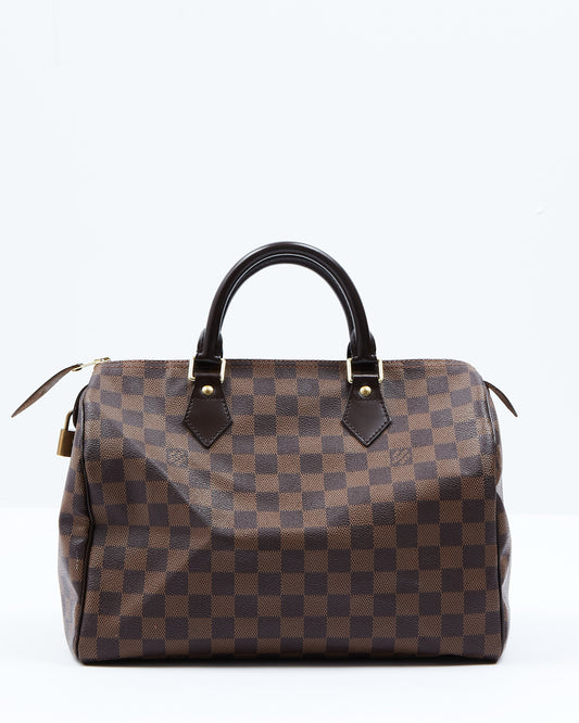 Louis Vuitton Damier Ebene Toile Speedy 30 Sac