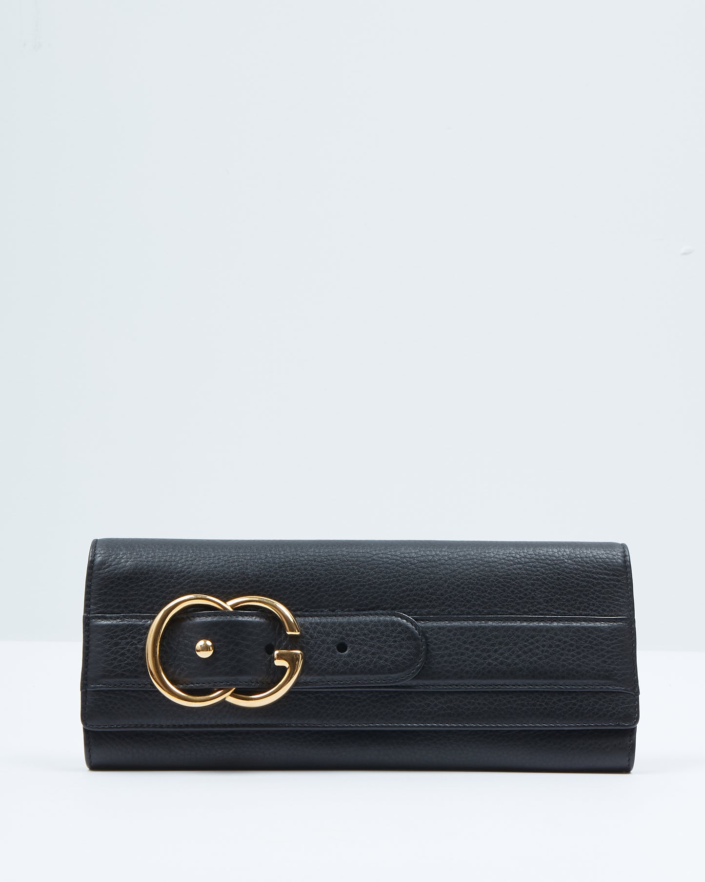 Pochette Romy en cuir grainé noir Gucci