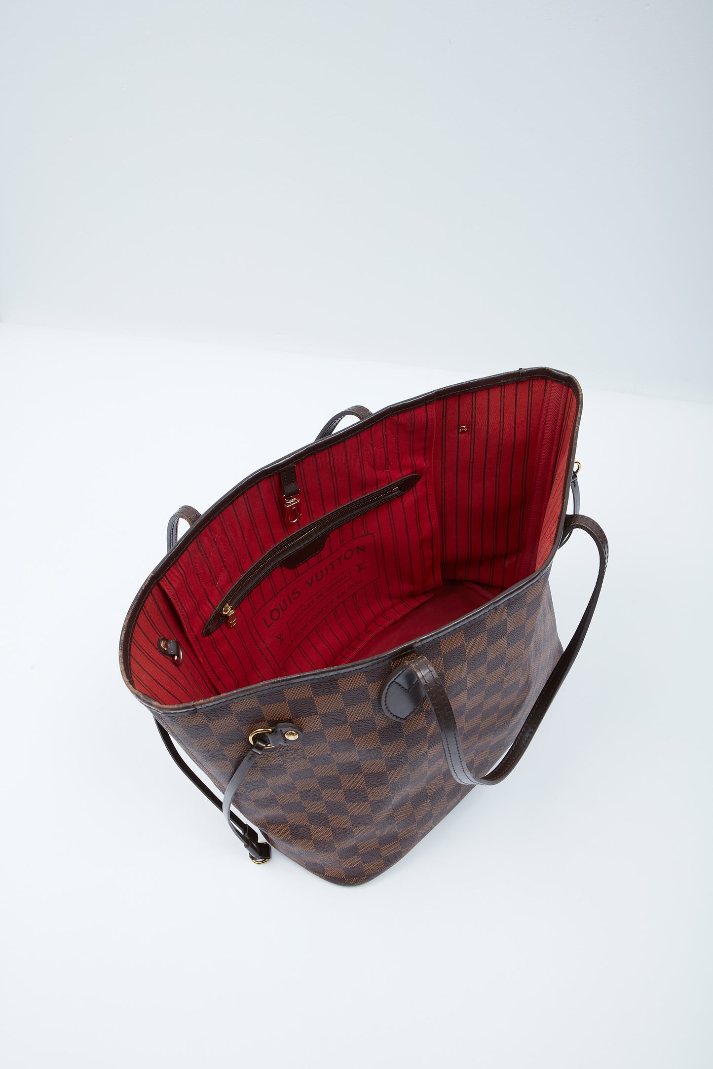 Louis Vuitton Damier Ebene Toile Neverfull MM Sac fourre-tout SANS POCHETTE