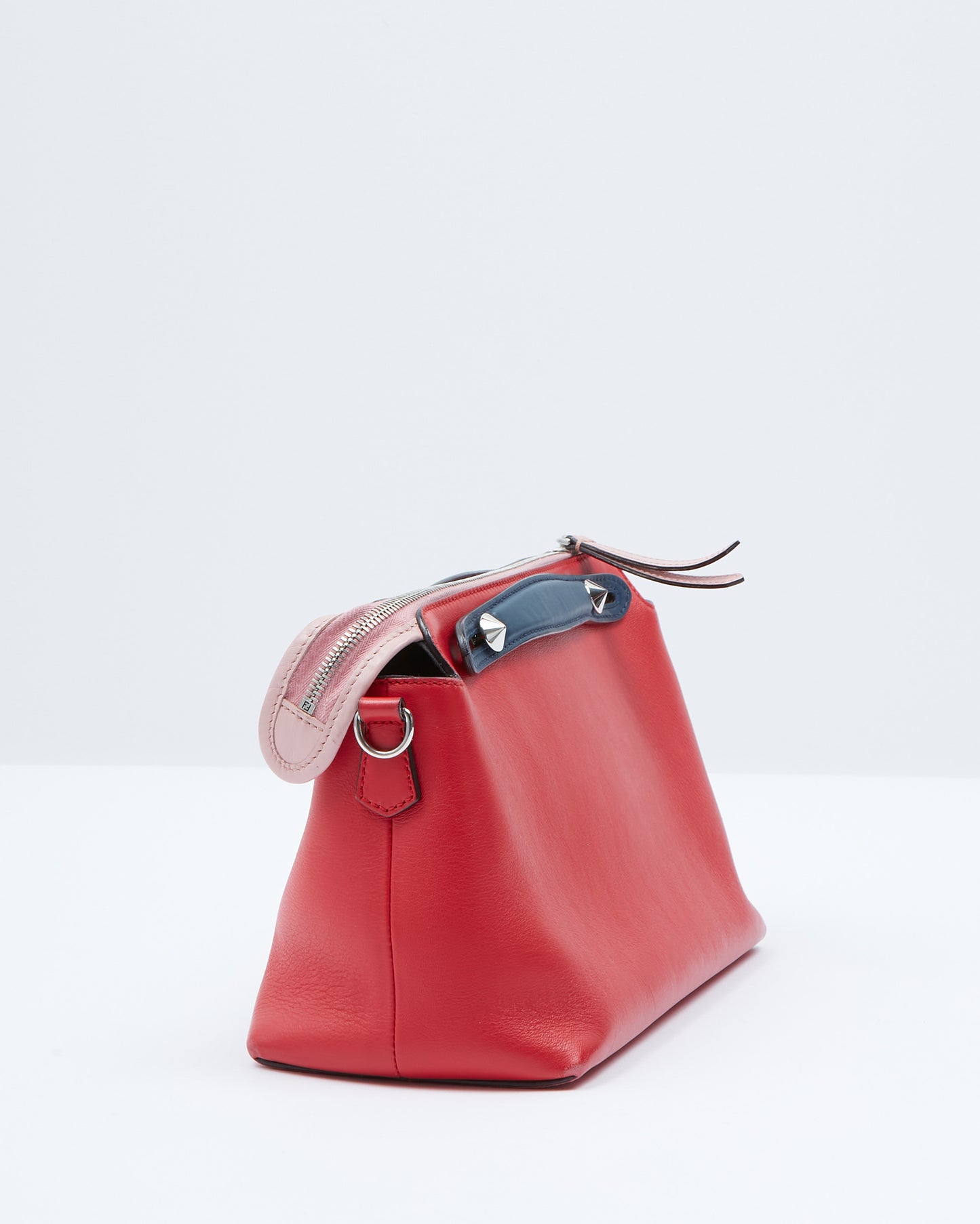 Fendi Sac By The Way moyen en cuir rouge/rose/bleu