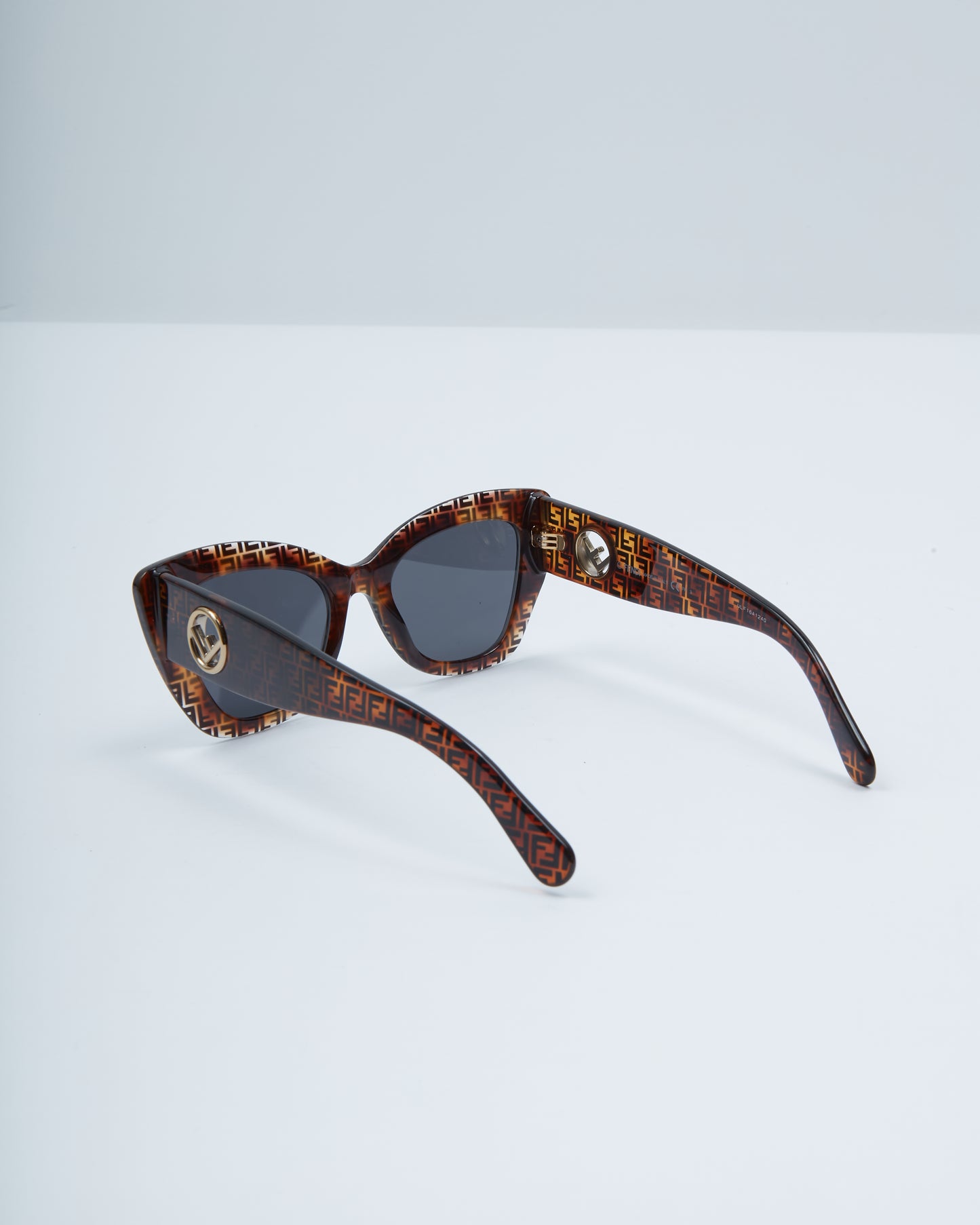 Fendi Dark Havana Zucca FF0327/S Cat Eye Sunglasses