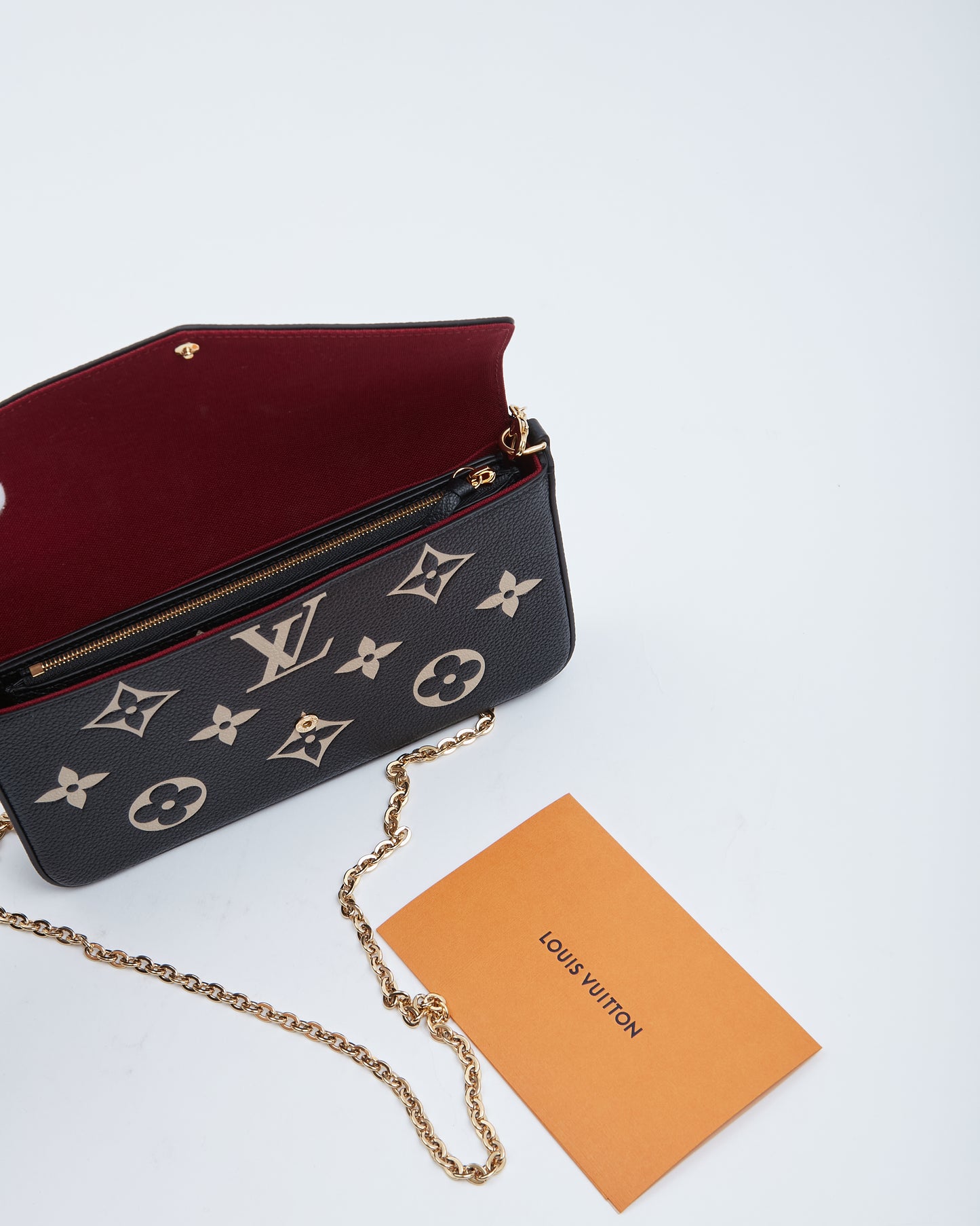 Louis Vuitton Bicolor Empreinte Félicie Pochette Chain Bag