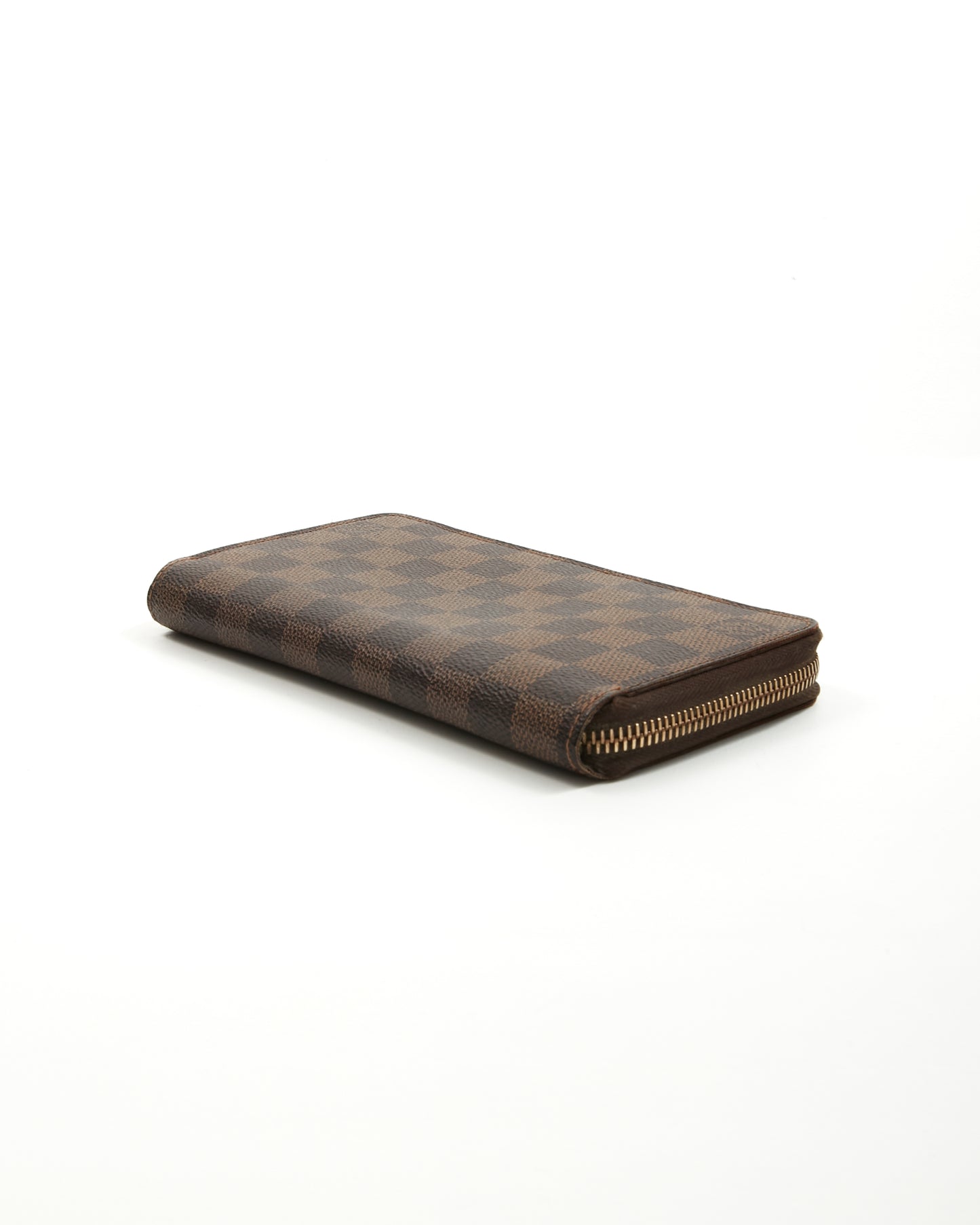 Portefeuille Zippy en toile Louis Vuitton Damier Ebene