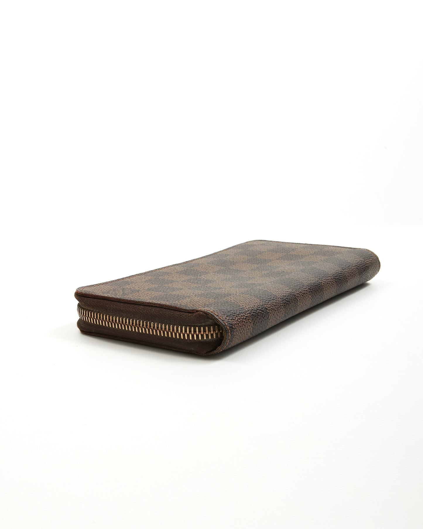 Portefeuille Zippy en toile Louis Vuitton Damier Ebene