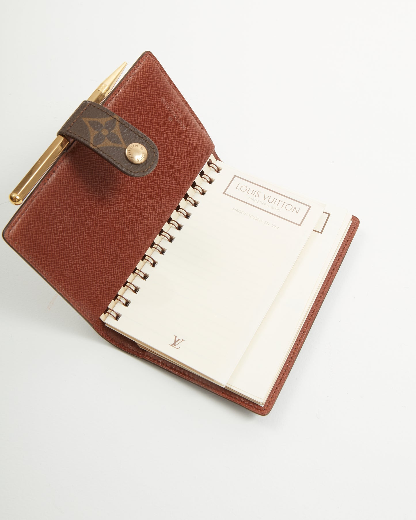 Mini agenda en toile monogram vintage Louis Vuitton