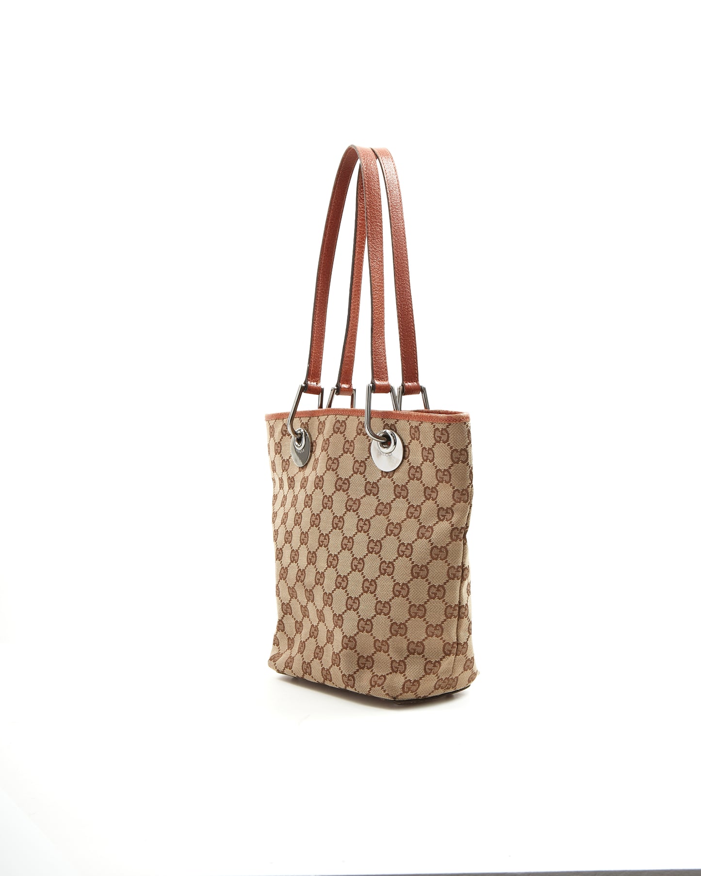 Gucci Beige Monogram Supreme Canvas Mini Tote