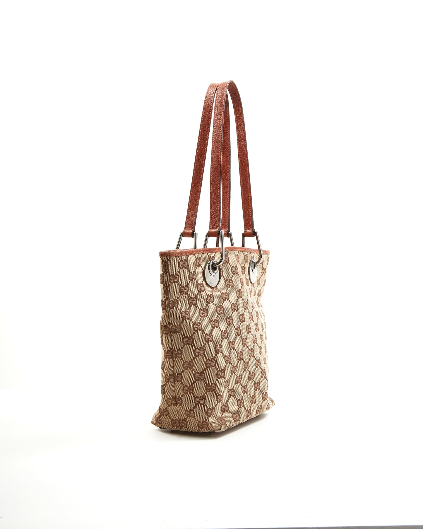 Gucci Beige Monogram Supreme Canvas Mini Tote