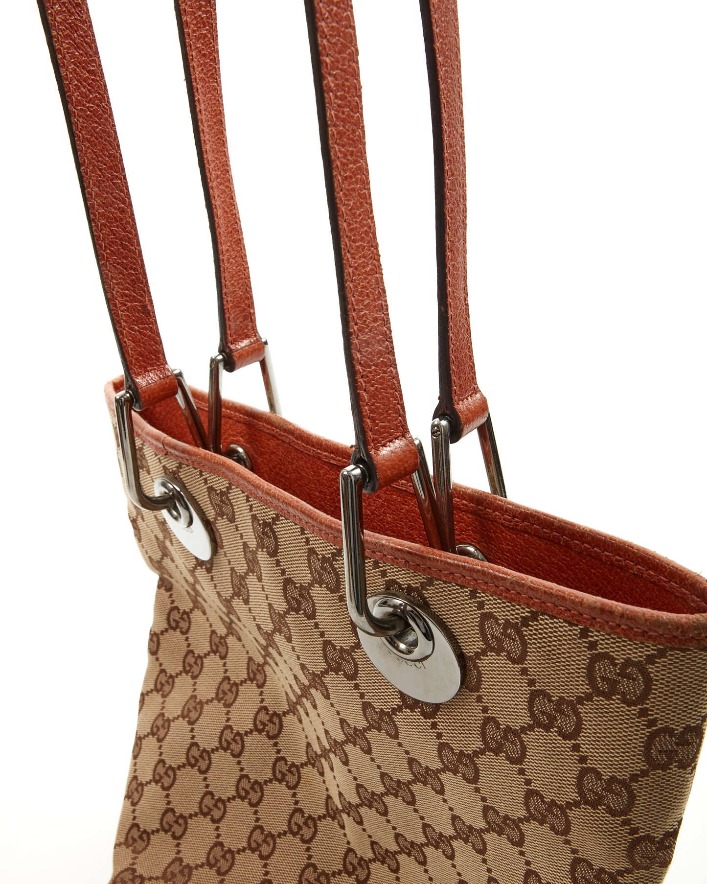 Gucci Beige Monogram Supreme Canvas Mini Tote