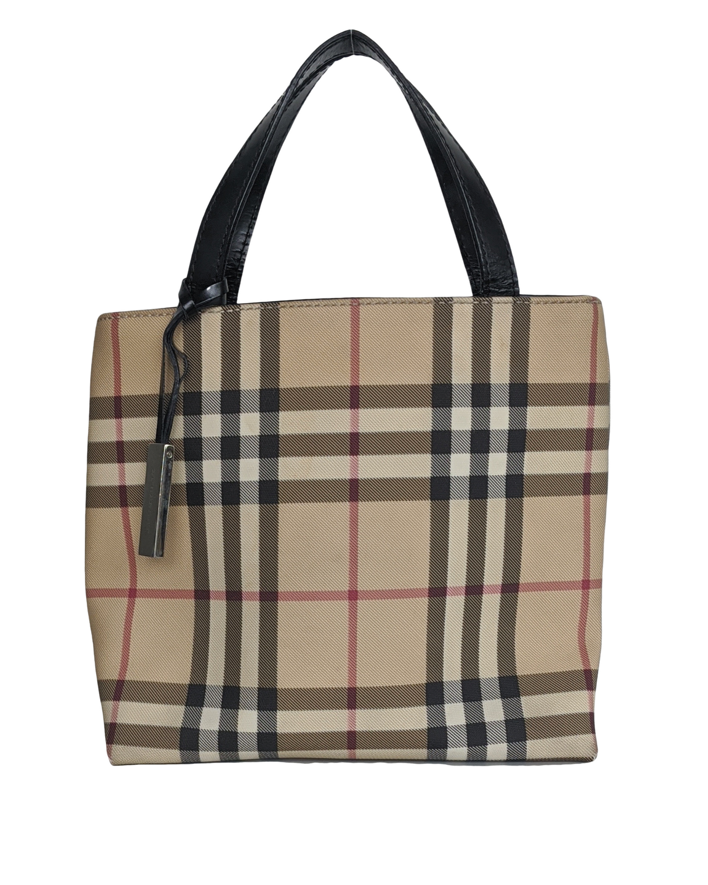 Burberry Beige Nova Check Mini Tote