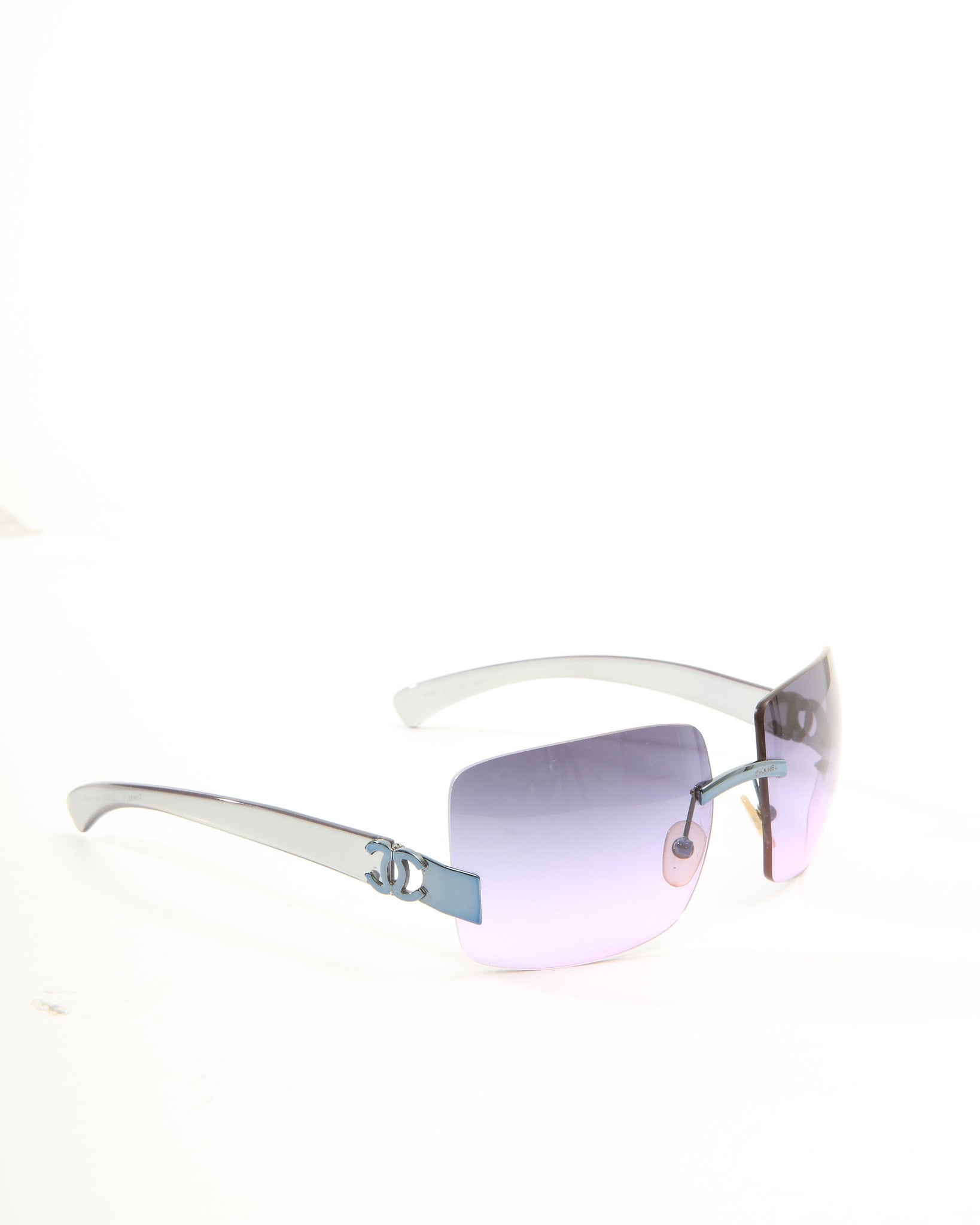 Chanel Purple Rimless 4039 Sunglasses