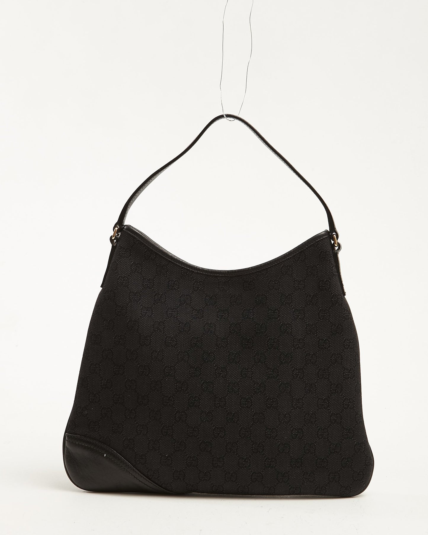 Sac à bandoulière Britt Hobo en toile noire monogramme Gucci