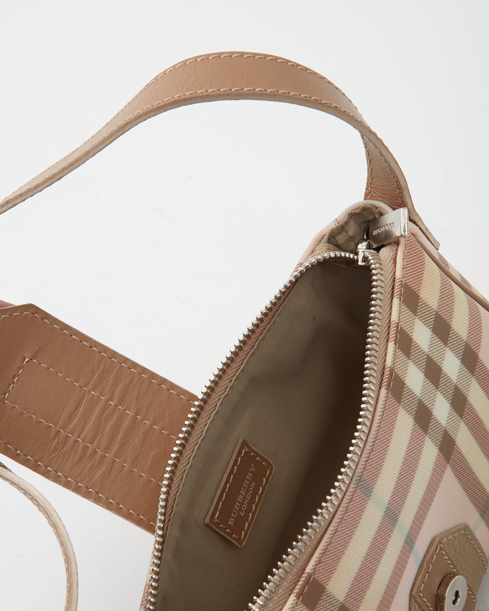 Burberry Pink Nova Check Shoulder Bag