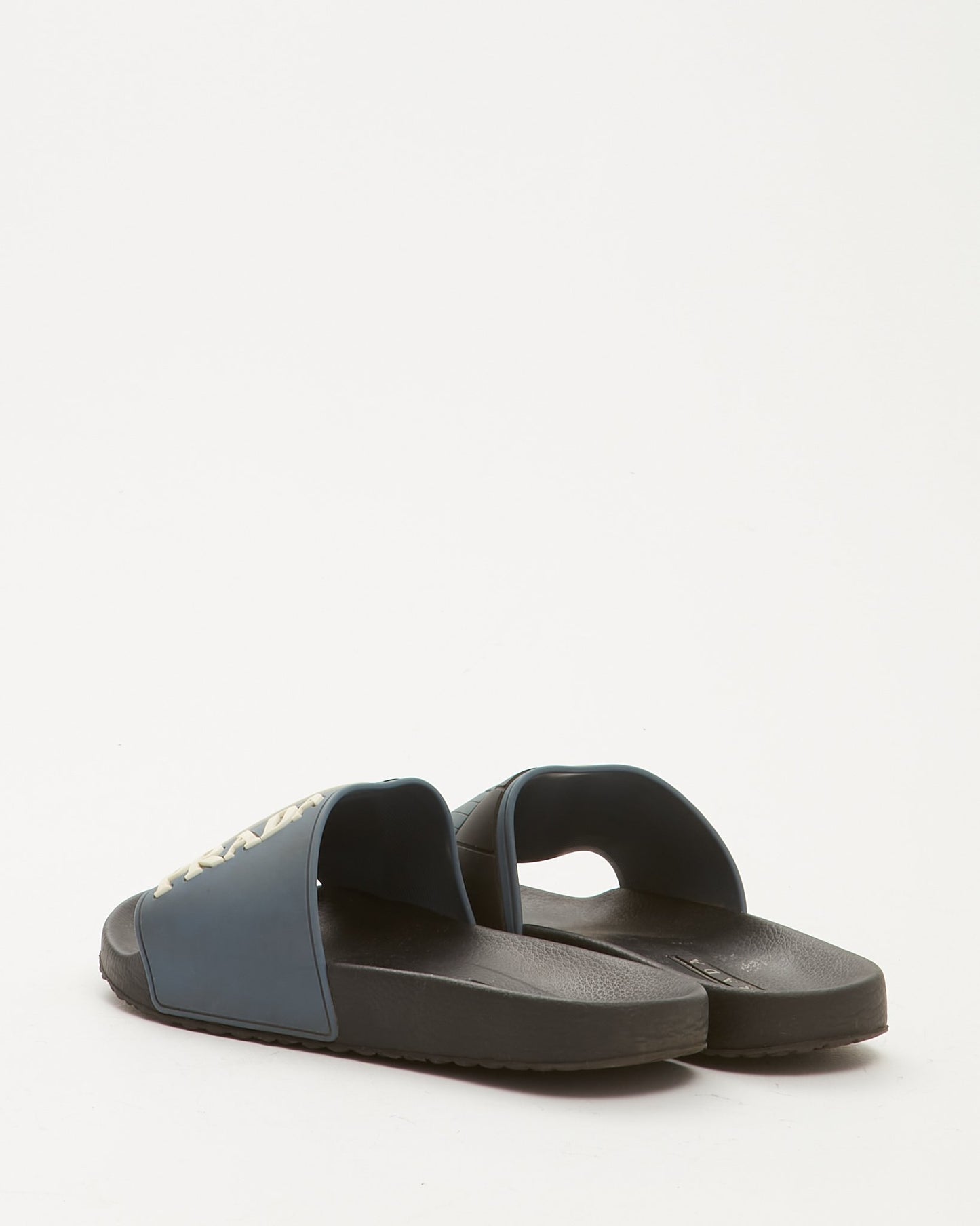 Prada Blue Rubber Slide Men’s Sandals - 7