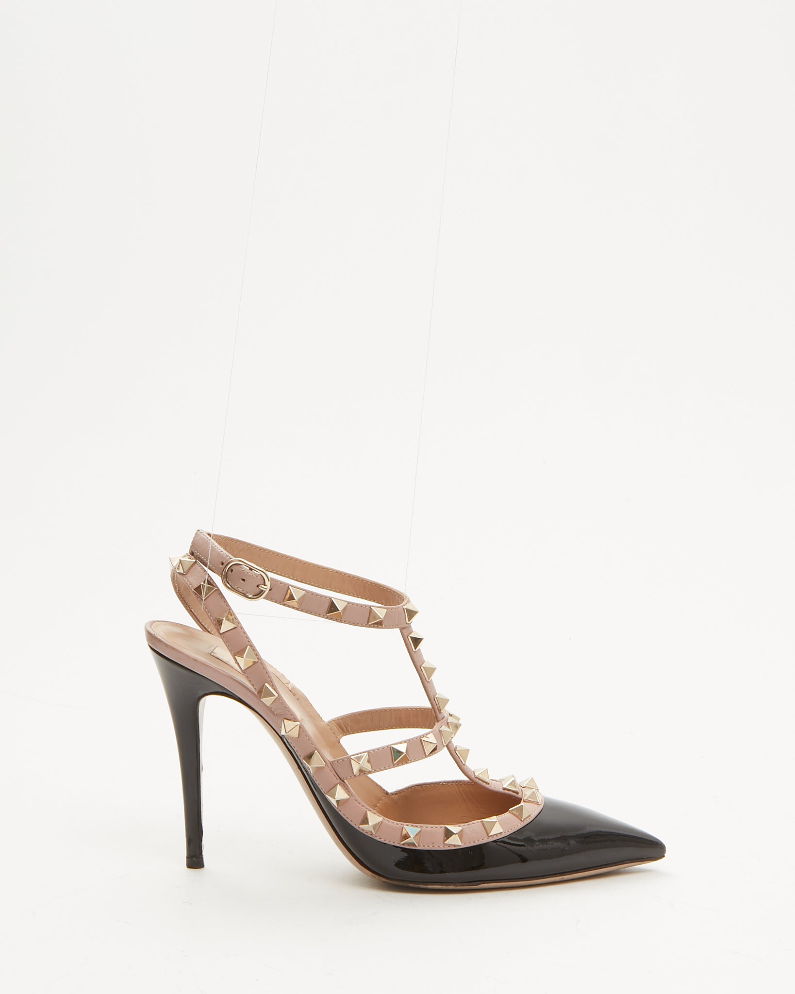 Valentino Black Rockstud Heels - 38.5