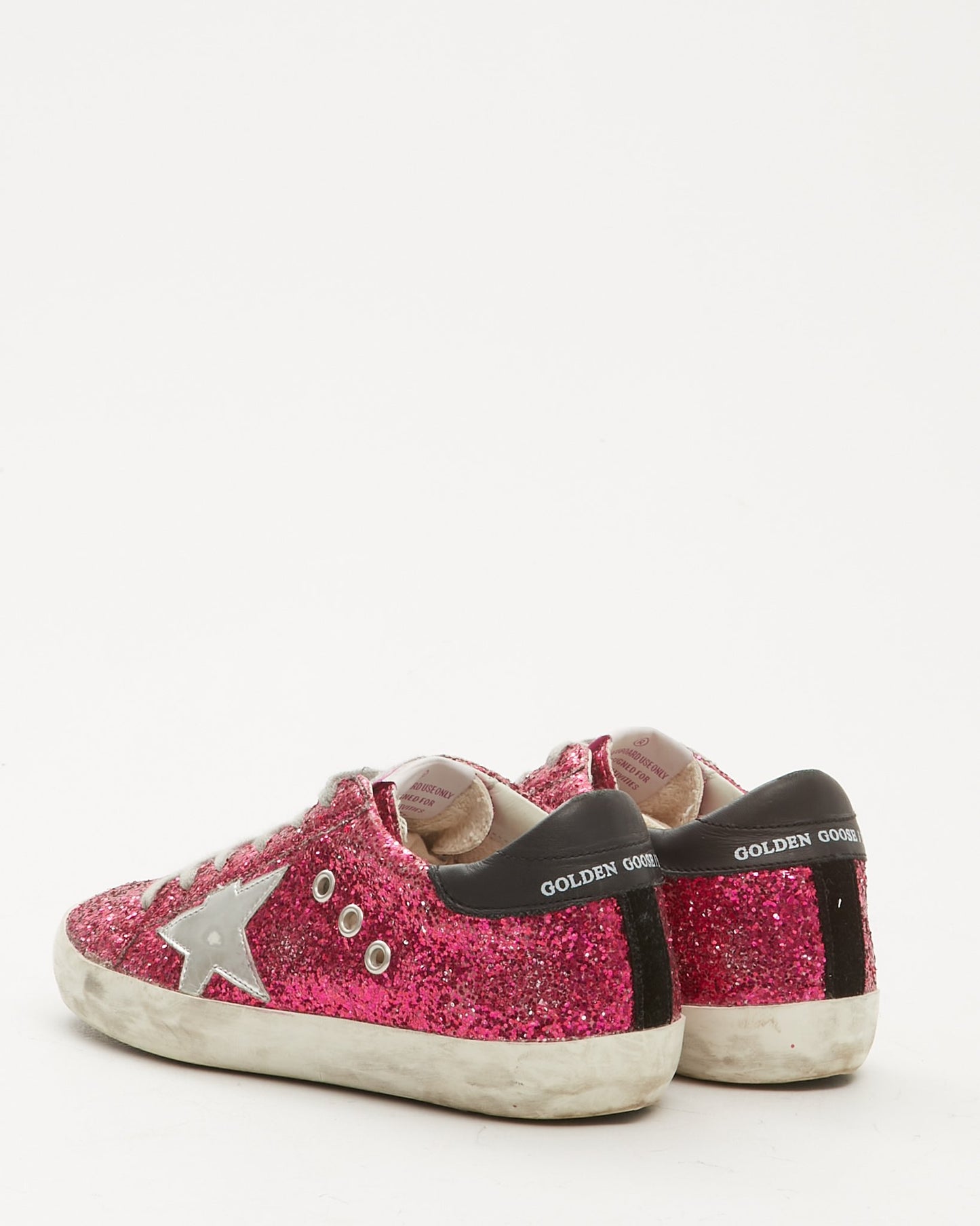 Baskets Superstar à paillettes roses Golden Goose - 35