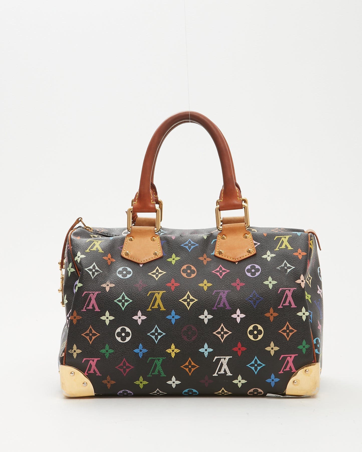 Louis Vuitton Multi Color Monogram Canvas Murakami Black Speedy