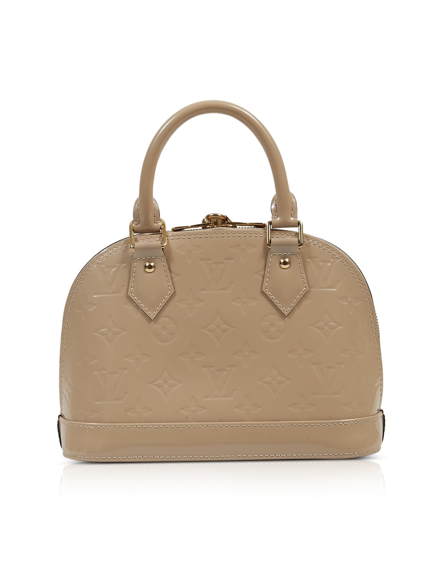 Louis Vuitton Sac Alma BB Vernis Monogramme Beige