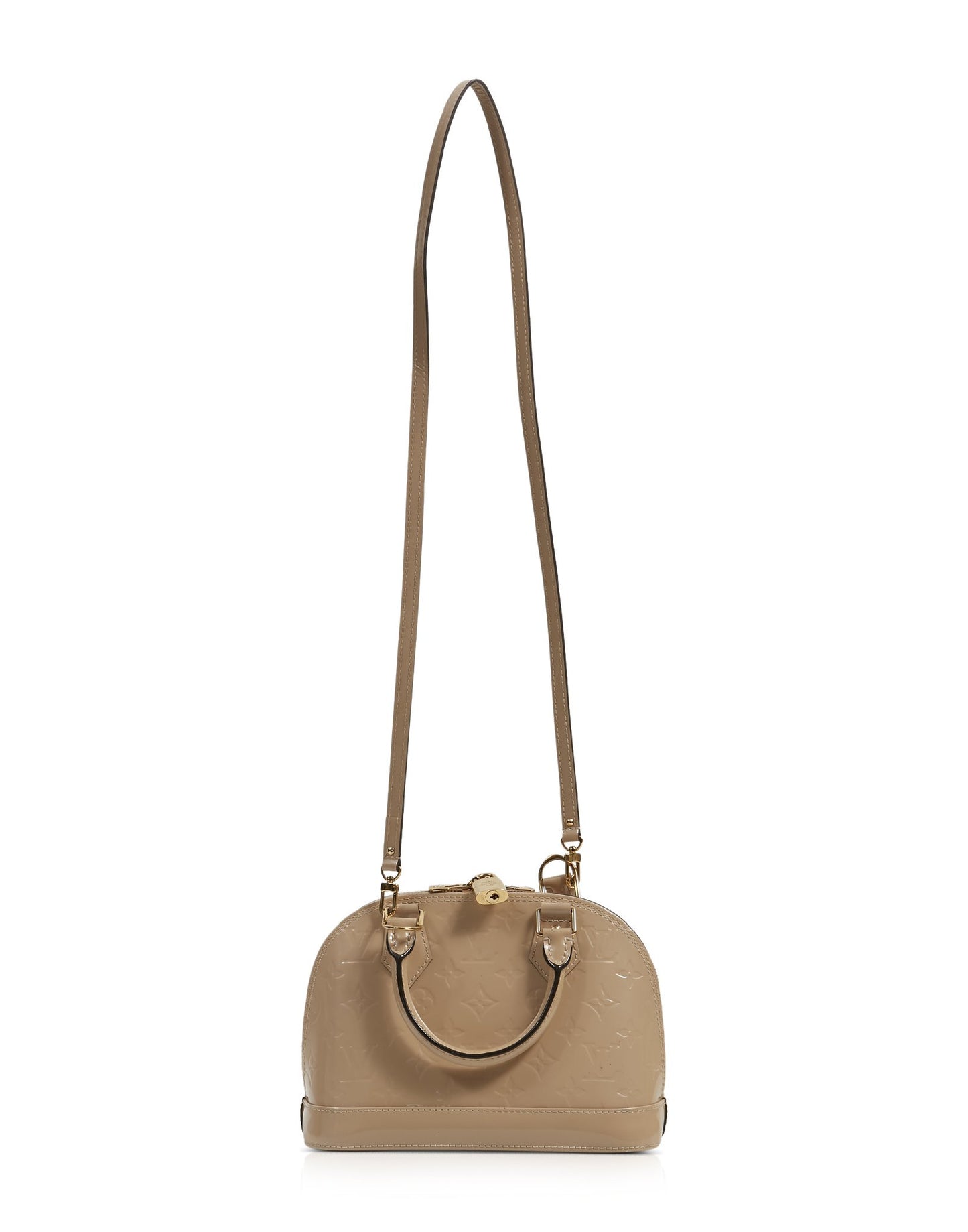 Louis Vuitton Sac Alma BB Vernis Monogramme Beige