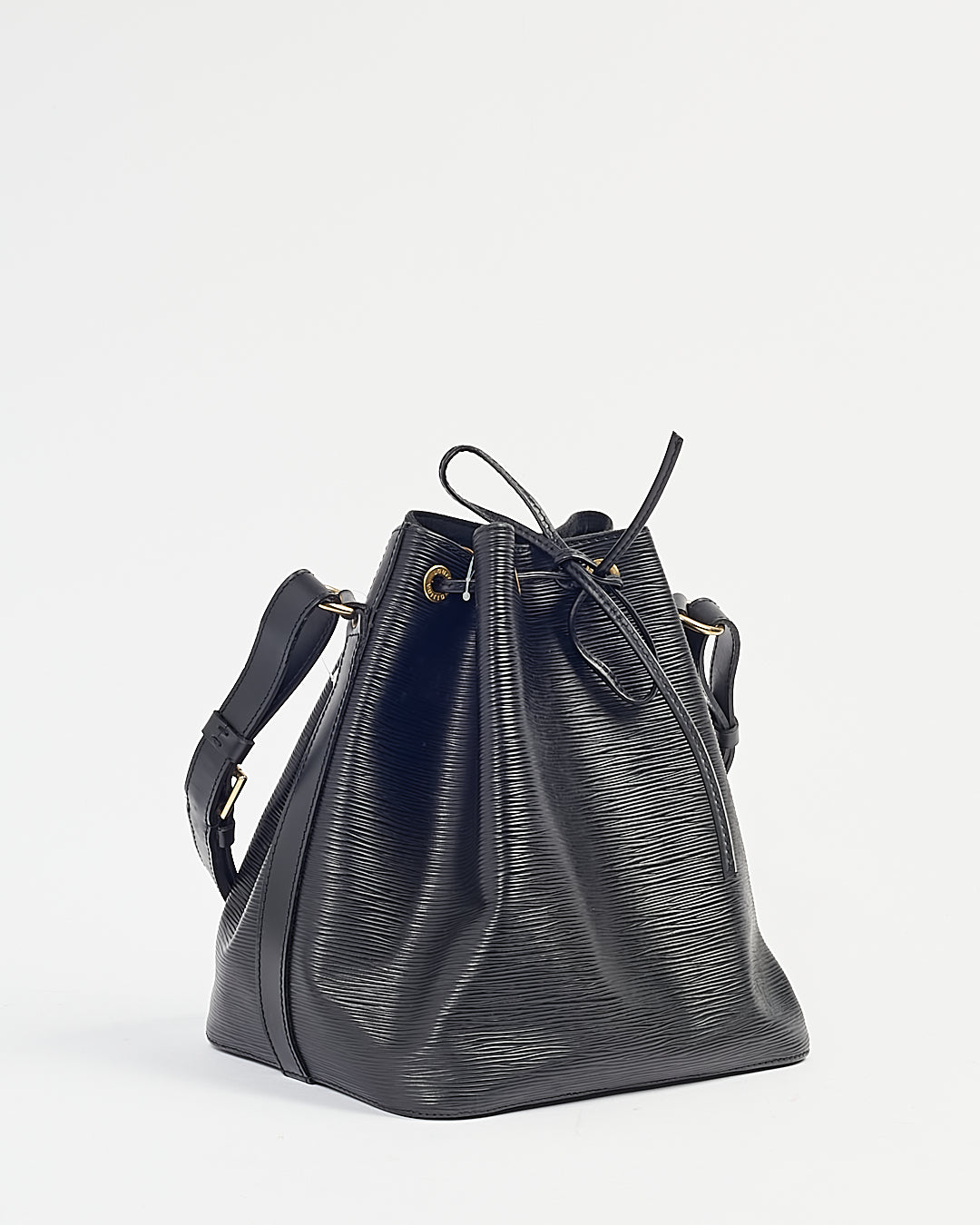 Louis Vuitton Black Epi Leather Petit Noe Bucket Bag