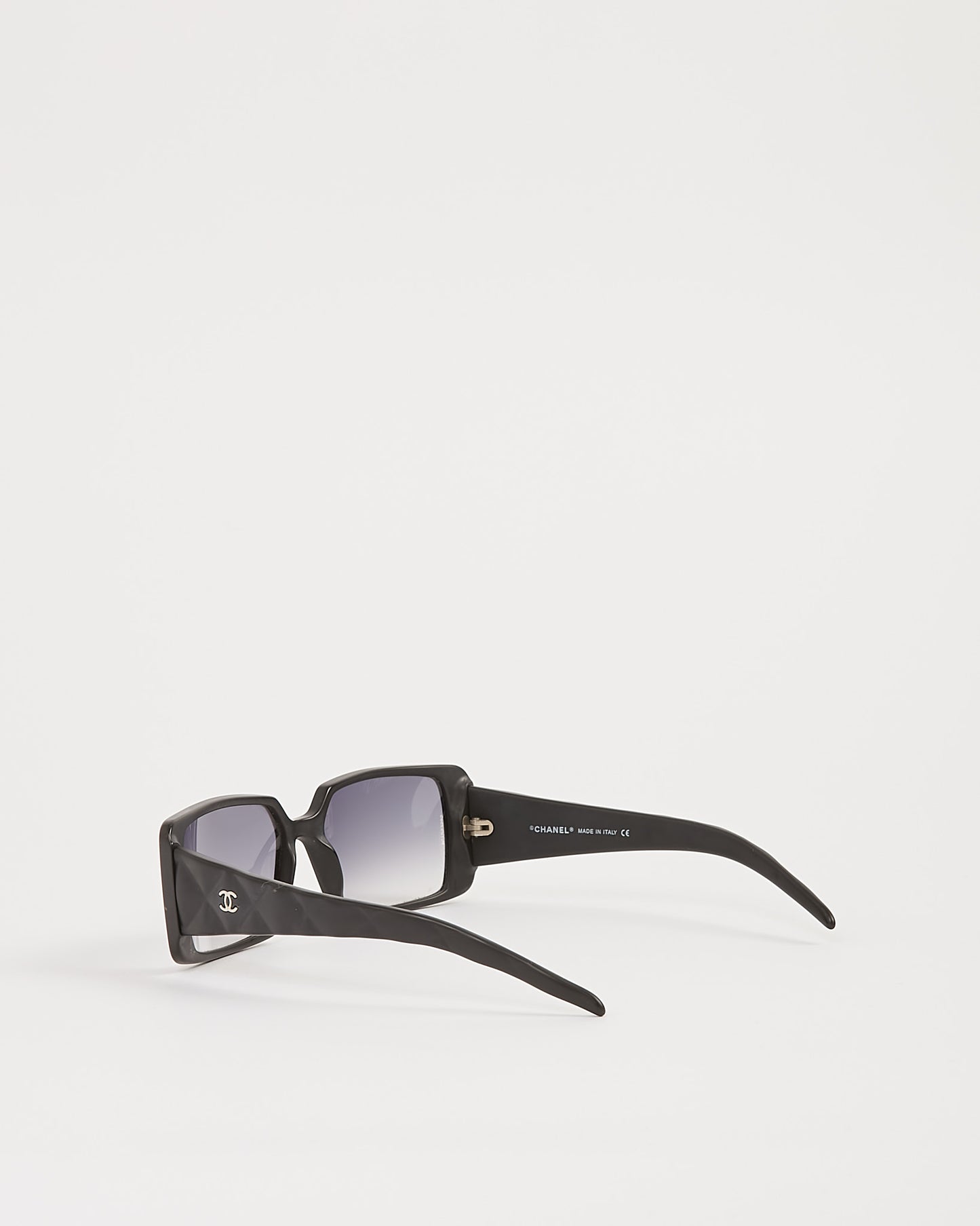Chanel Black Quilted Rectangular 5045 Sunglasses