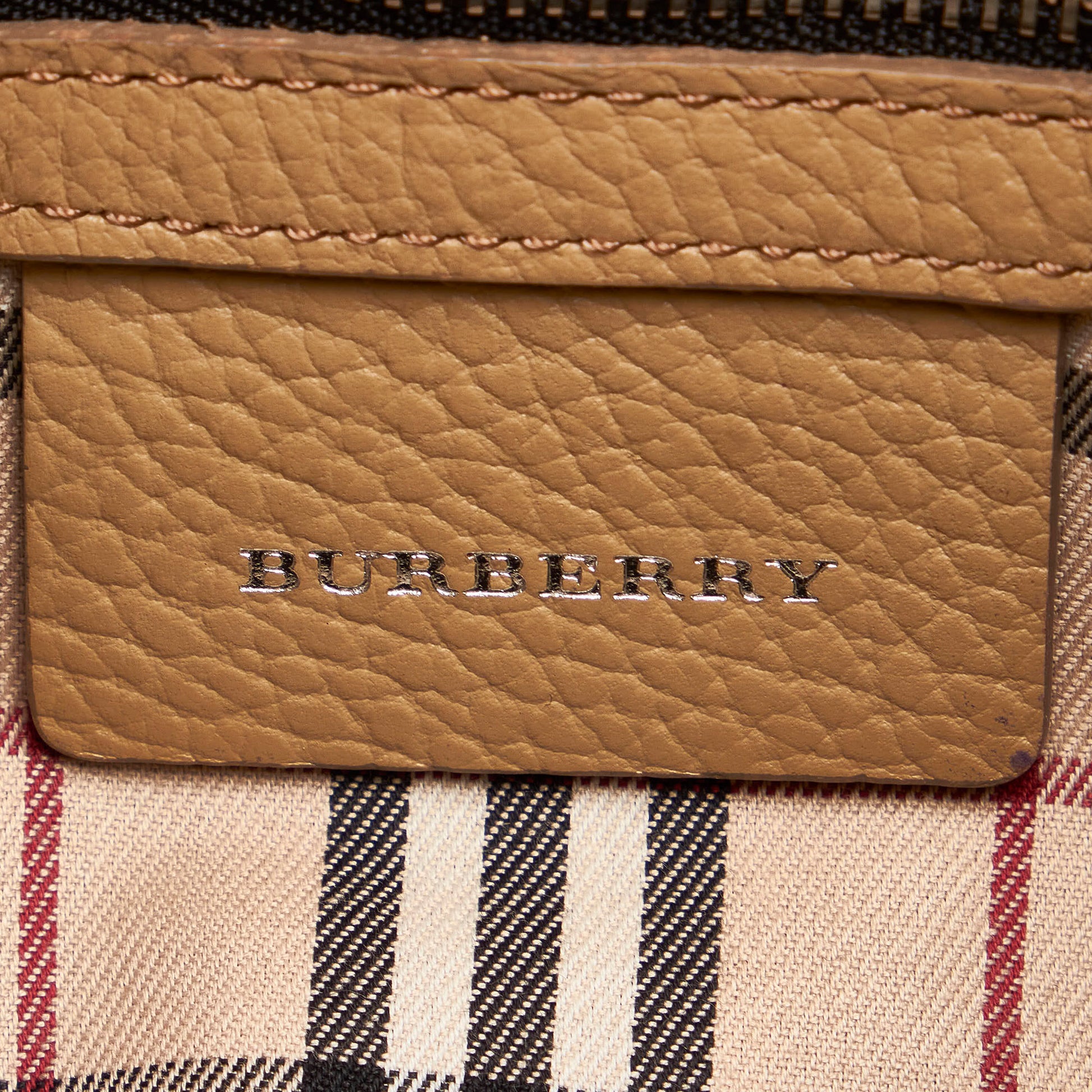 Leather Shoulder Bag-Burberry-Brown-Leather-Runway Catalog