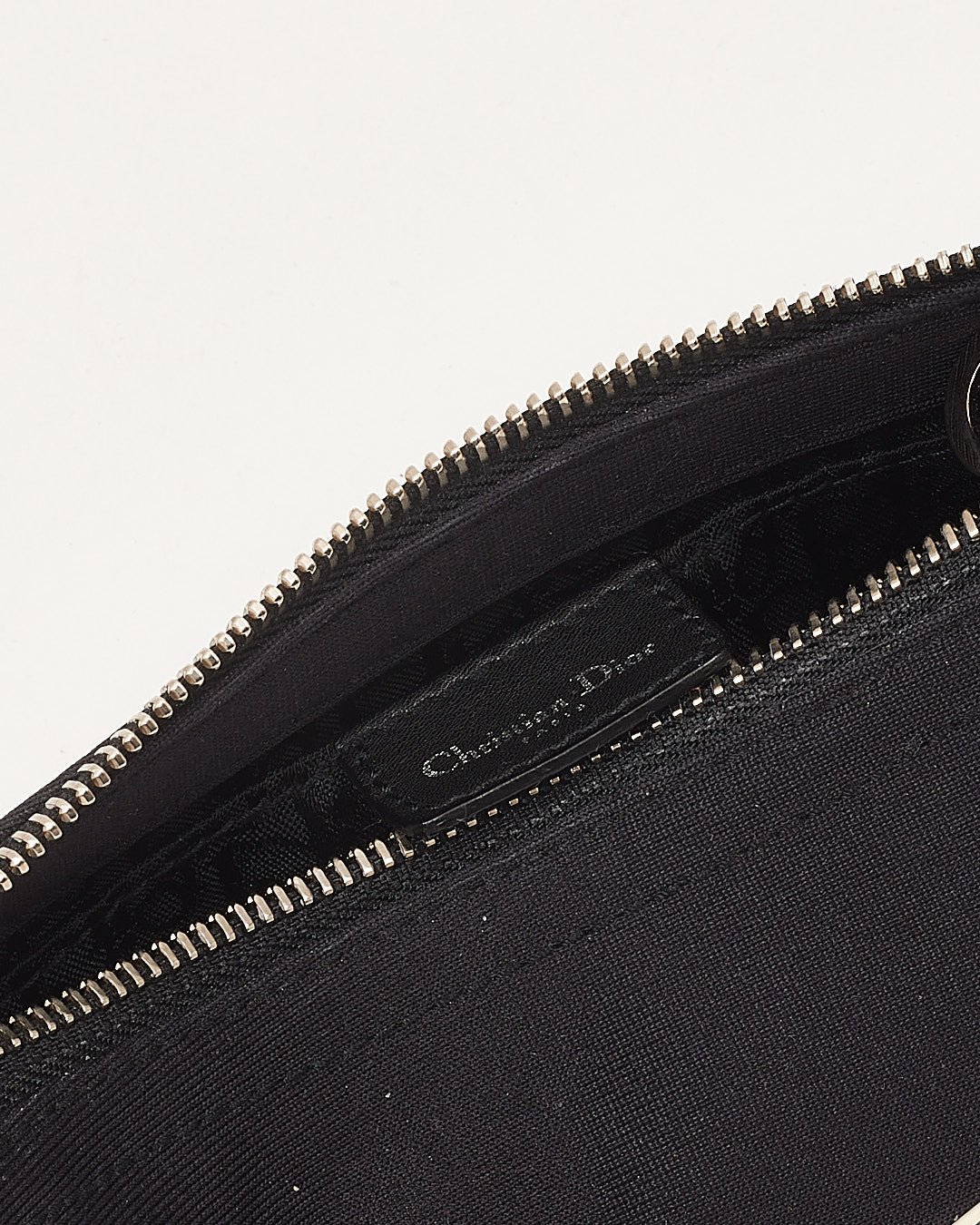 Dior Black Canvas Crystal Detail Vintage 2003 Evening Bag