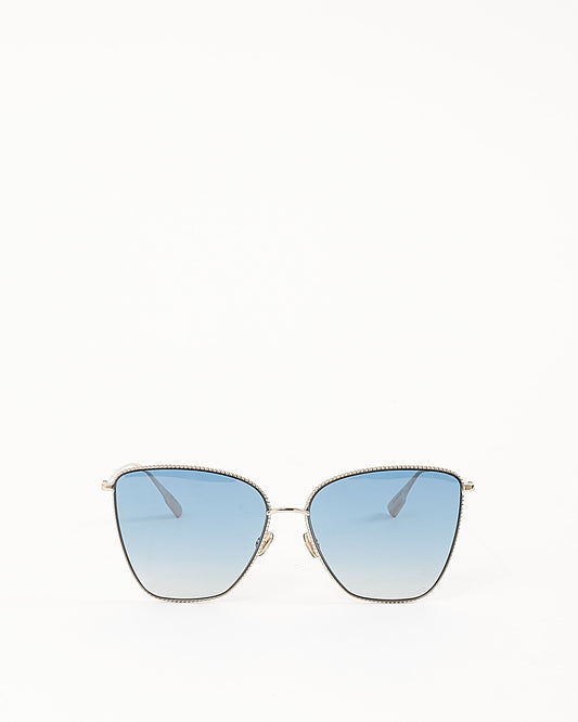 Lunettes de soleil Dior Gold Blue Tint Society1