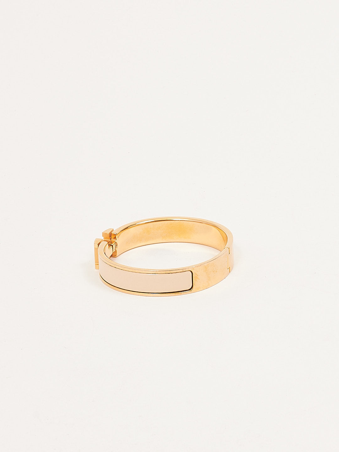 Bracelet Clic Clac Small H Hermes Nude Rose Gold Tone