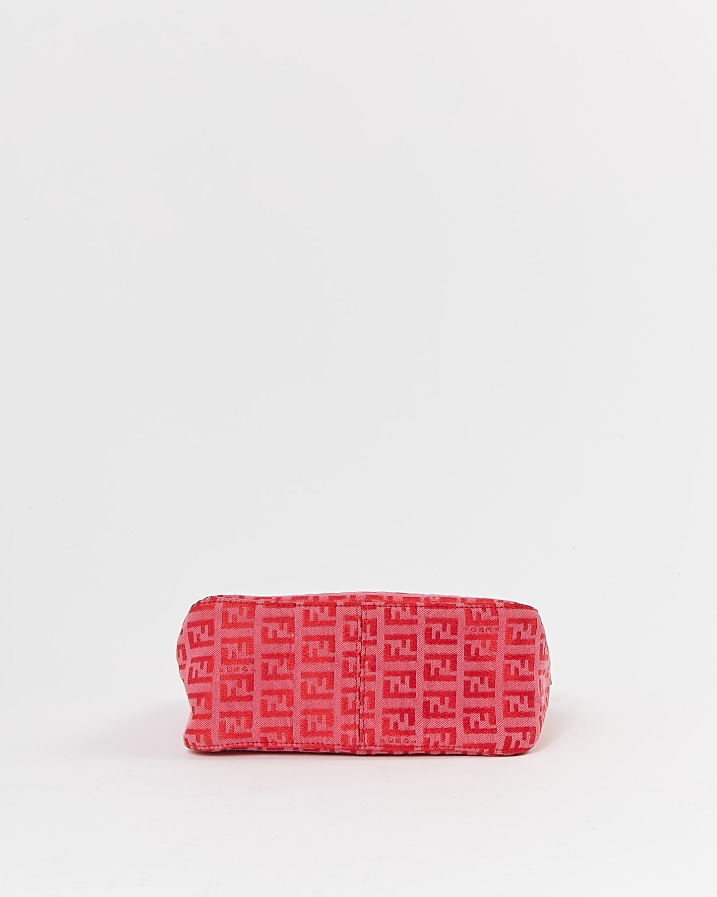 Sac pochette en toile Fend Zucchino rouge/rose