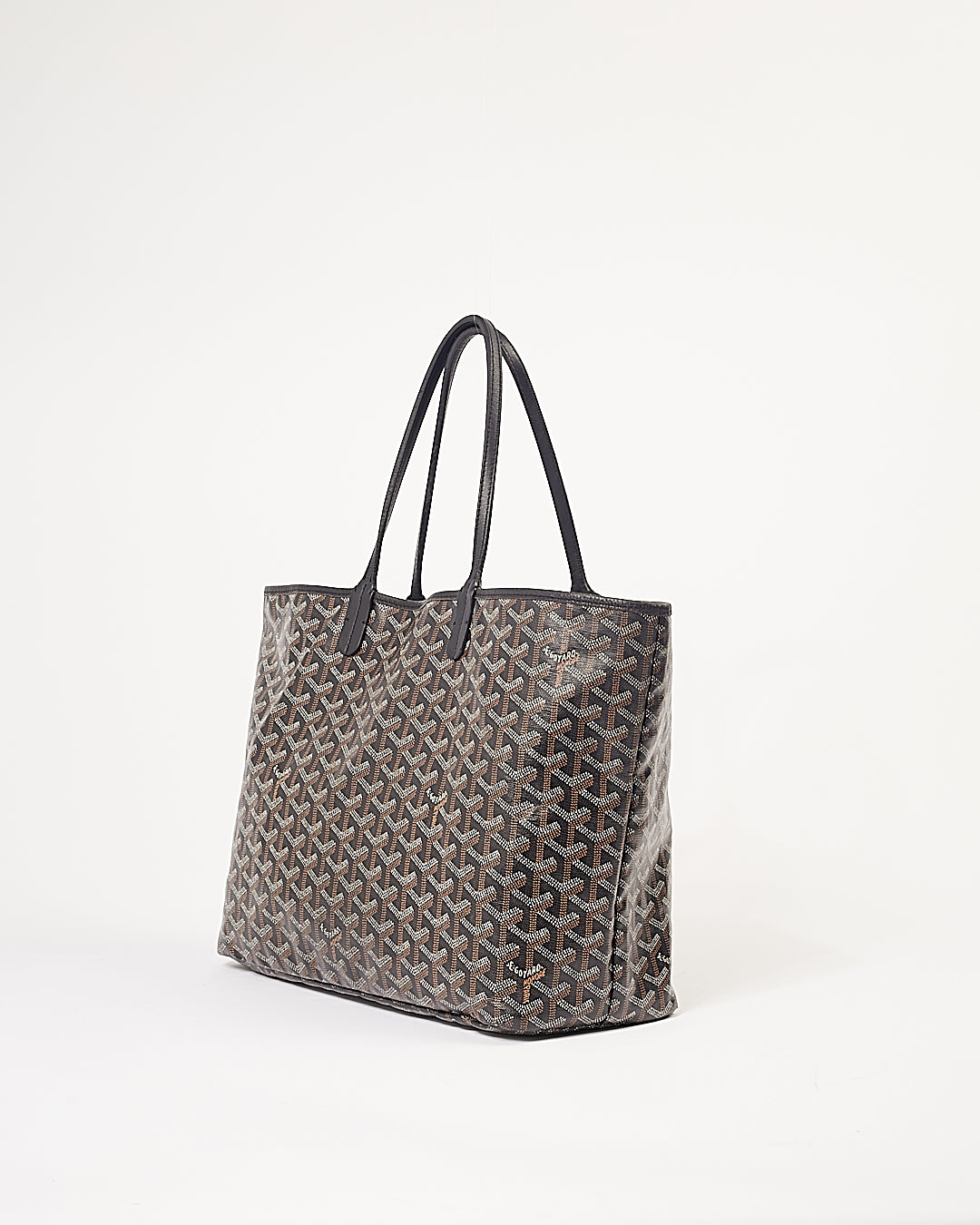 Goyard Black Goyardine St.Louis PM Tote Bag With Pouch