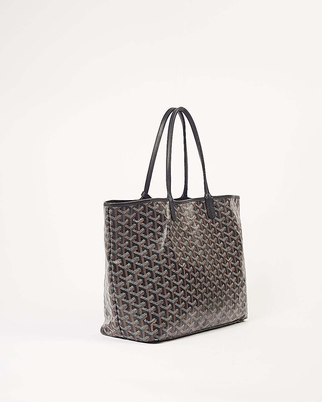 Goyard Black Goyardine St.Louis PM Tote Bag With Pouch