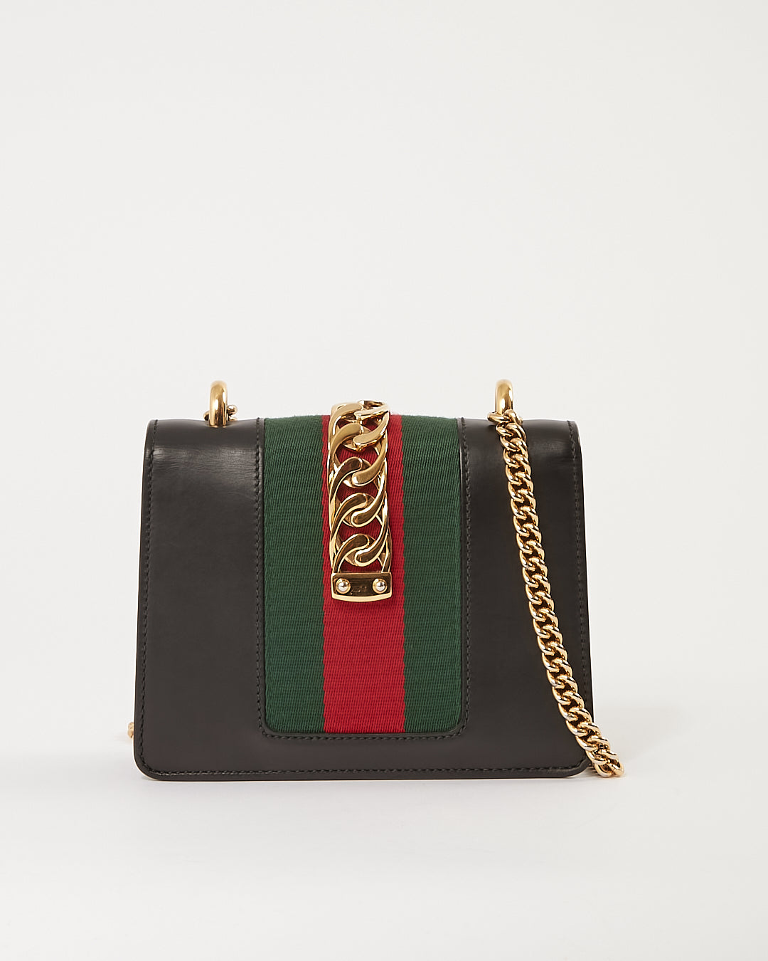 Gucci Mini sac à bandoulière Sylvie en cuir de veau noir