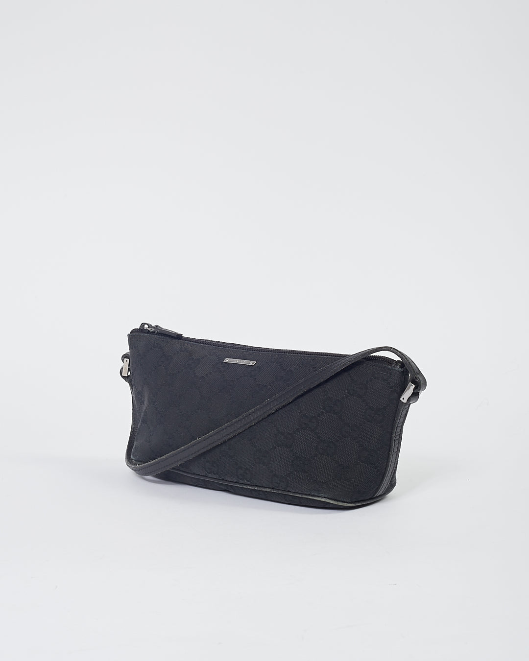 Pochette bateau en toile GG noire Gucci