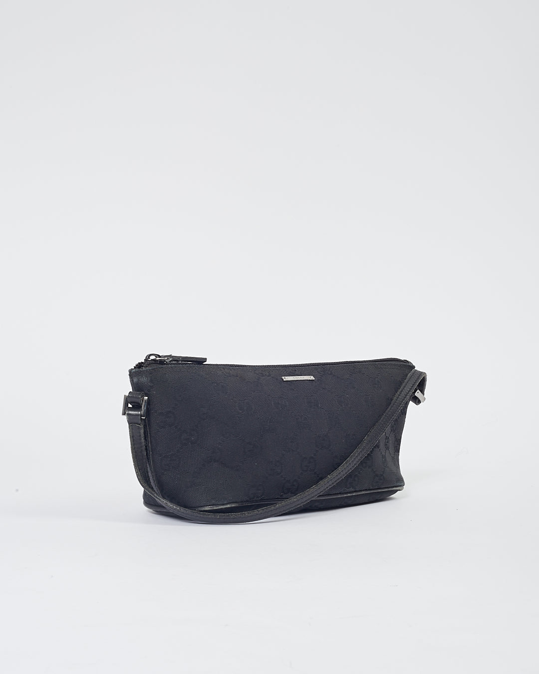 Pochette bateau en toile GG noire Gucci