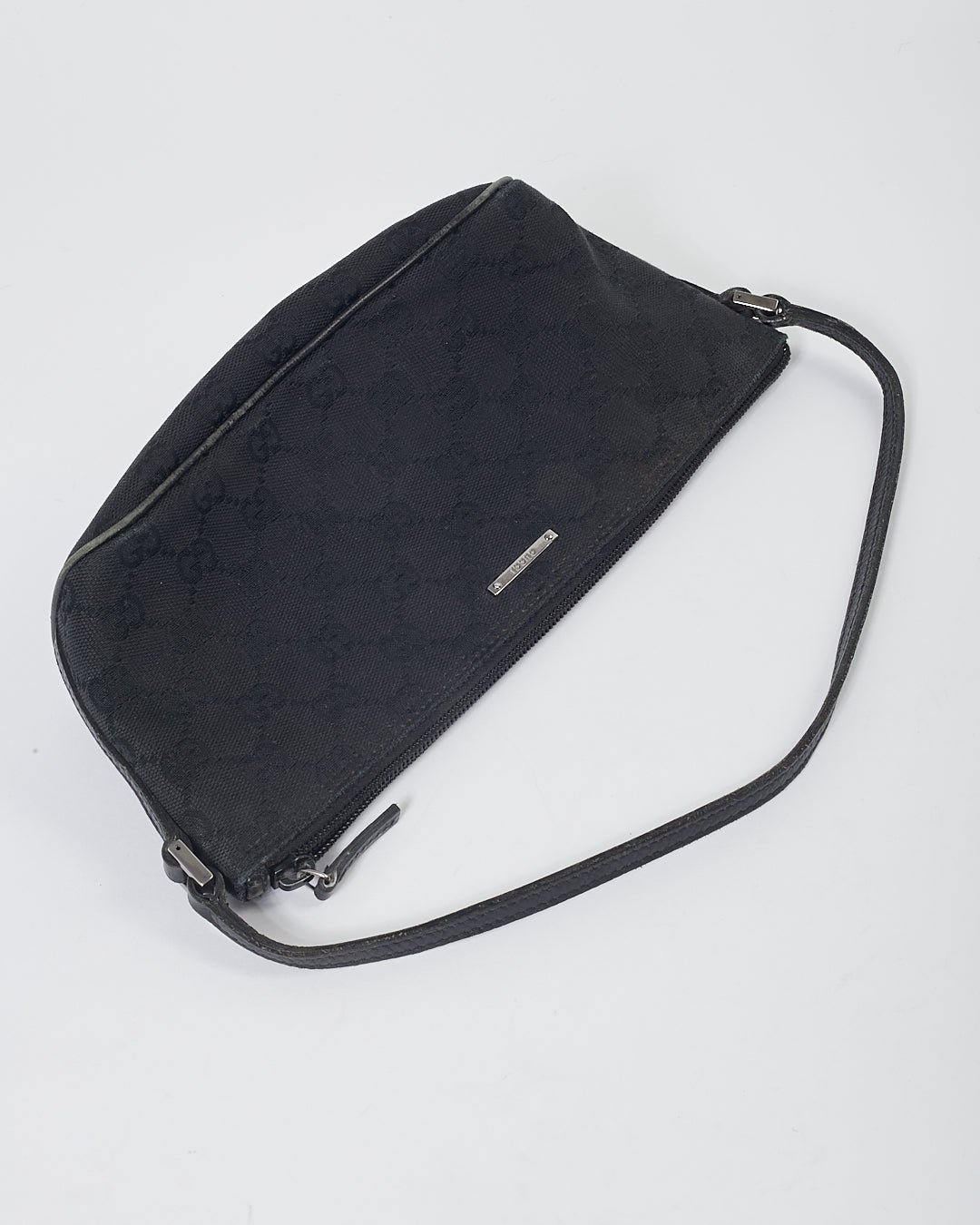 Pochette bateau en toile GG noire Gucci