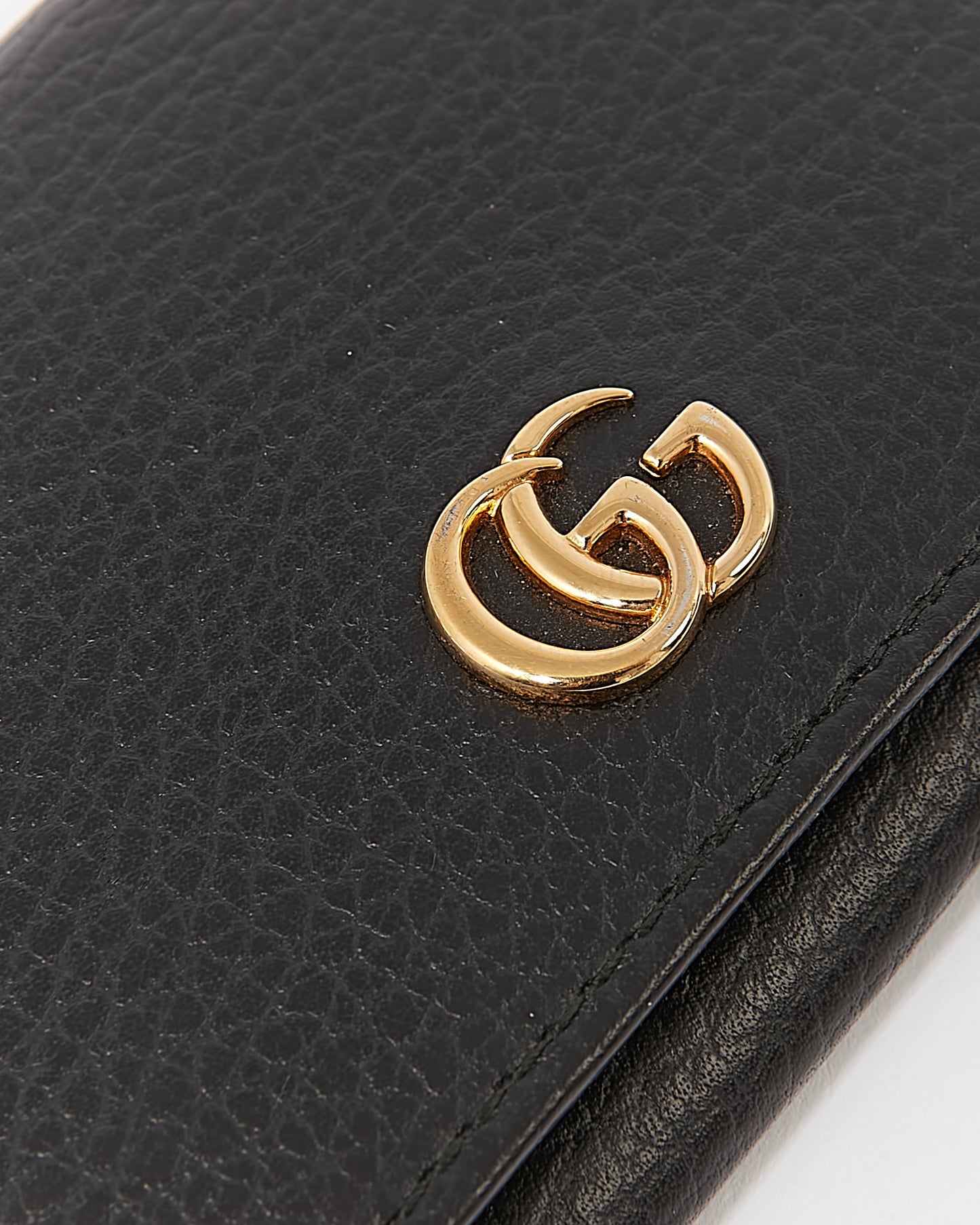 Porte-cartes pliable GG Marmont noir Gucci