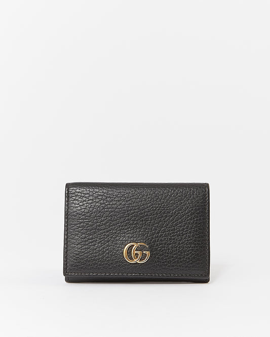 Porte-cartes pliable GG Marmont noir Gucci