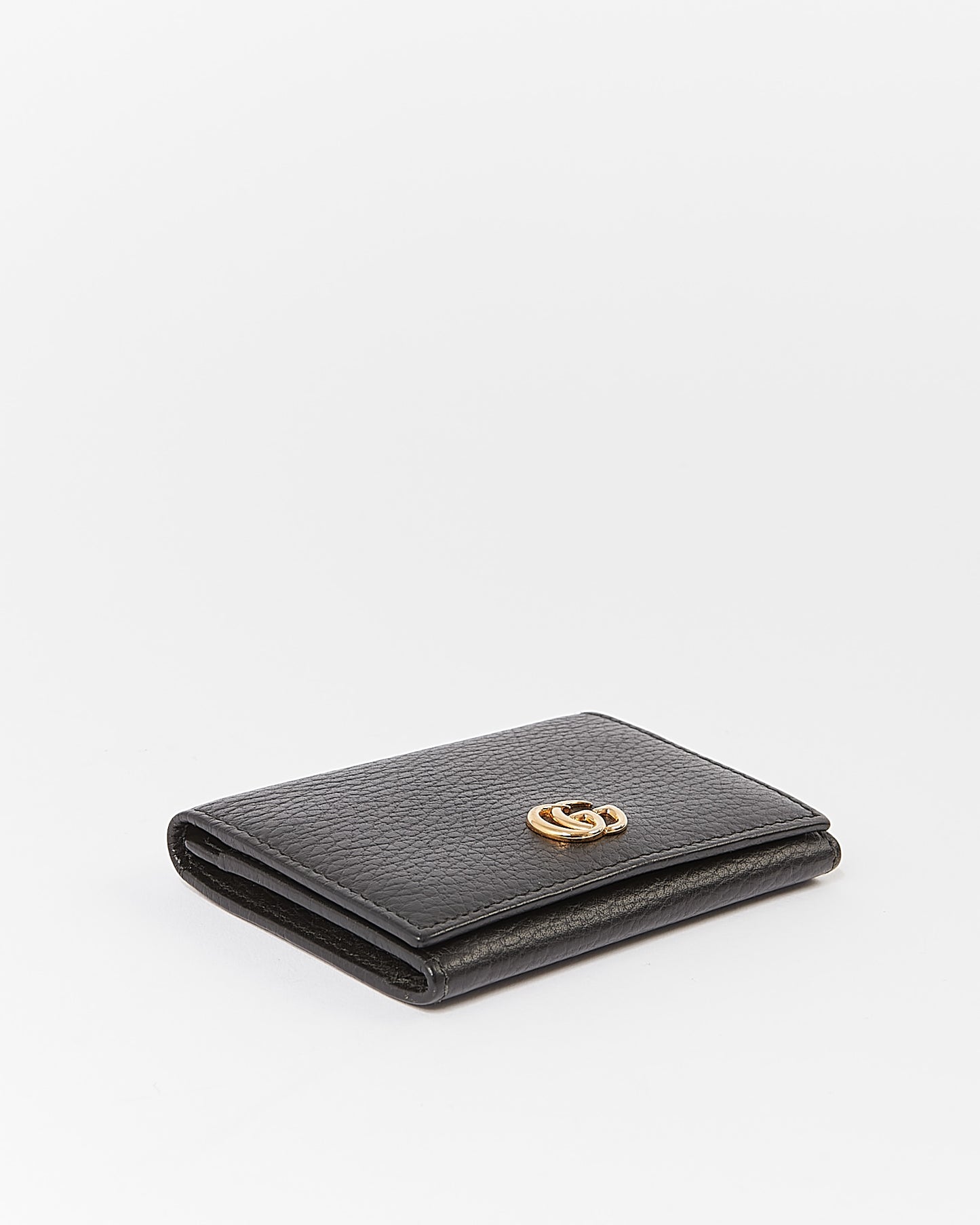 Porte-cartes pliable GG Marmont noir Gucci